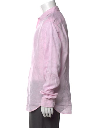 Orlebar Brown Linen Long Sleeve Dress Shirt