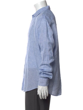 Orlebar Brown Linen Long Sleeve Dress Shirt