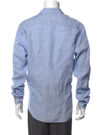 Orlebar Brown Linen Long Sleeve Dress Shirt