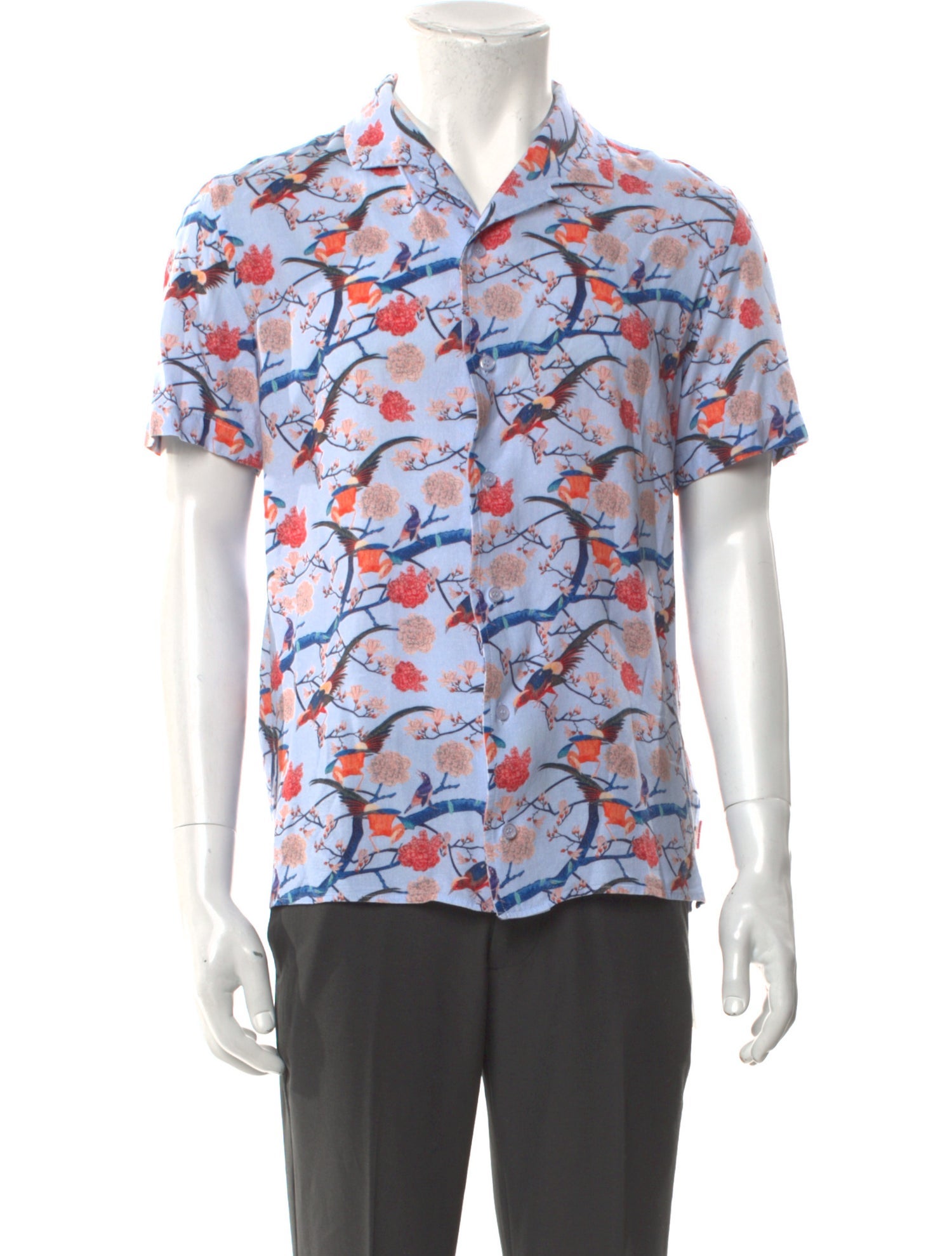 Orlebar Brown Floral Print Short Sleeve Shirt