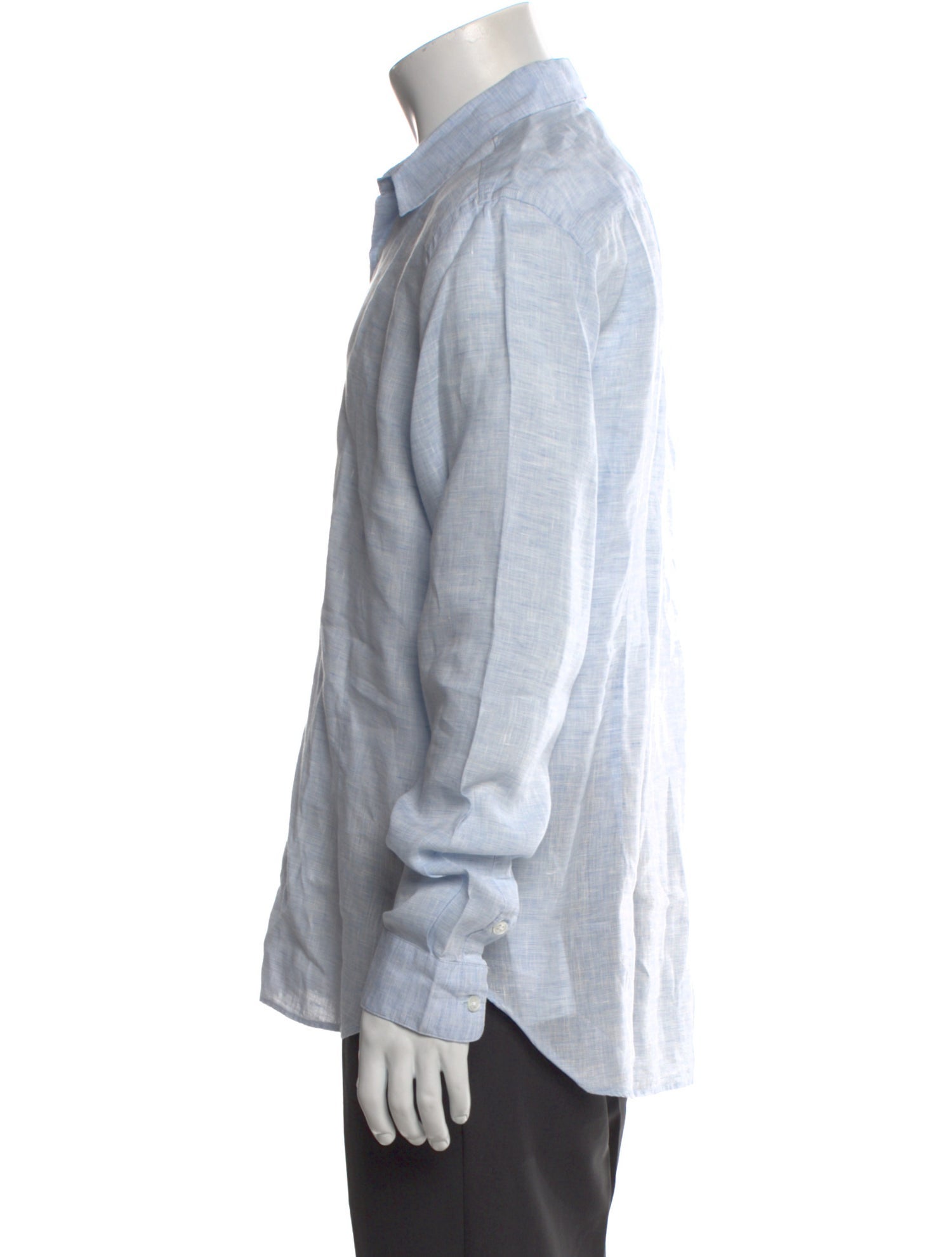 Orlebar Brown Linen Long Sleeve Dress Shirt