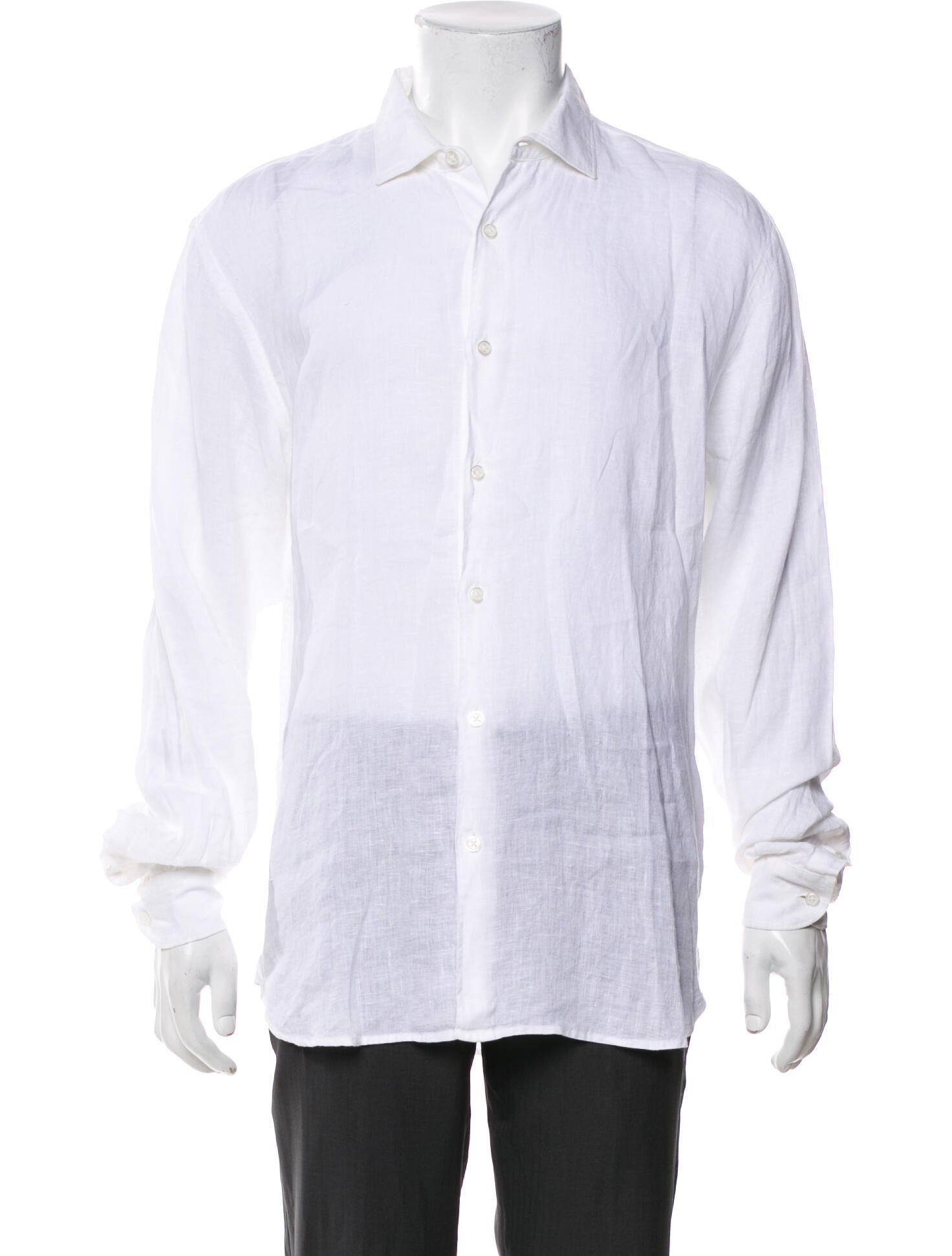 Orlebar Brown Linen Long Sleeve Dress Shirt