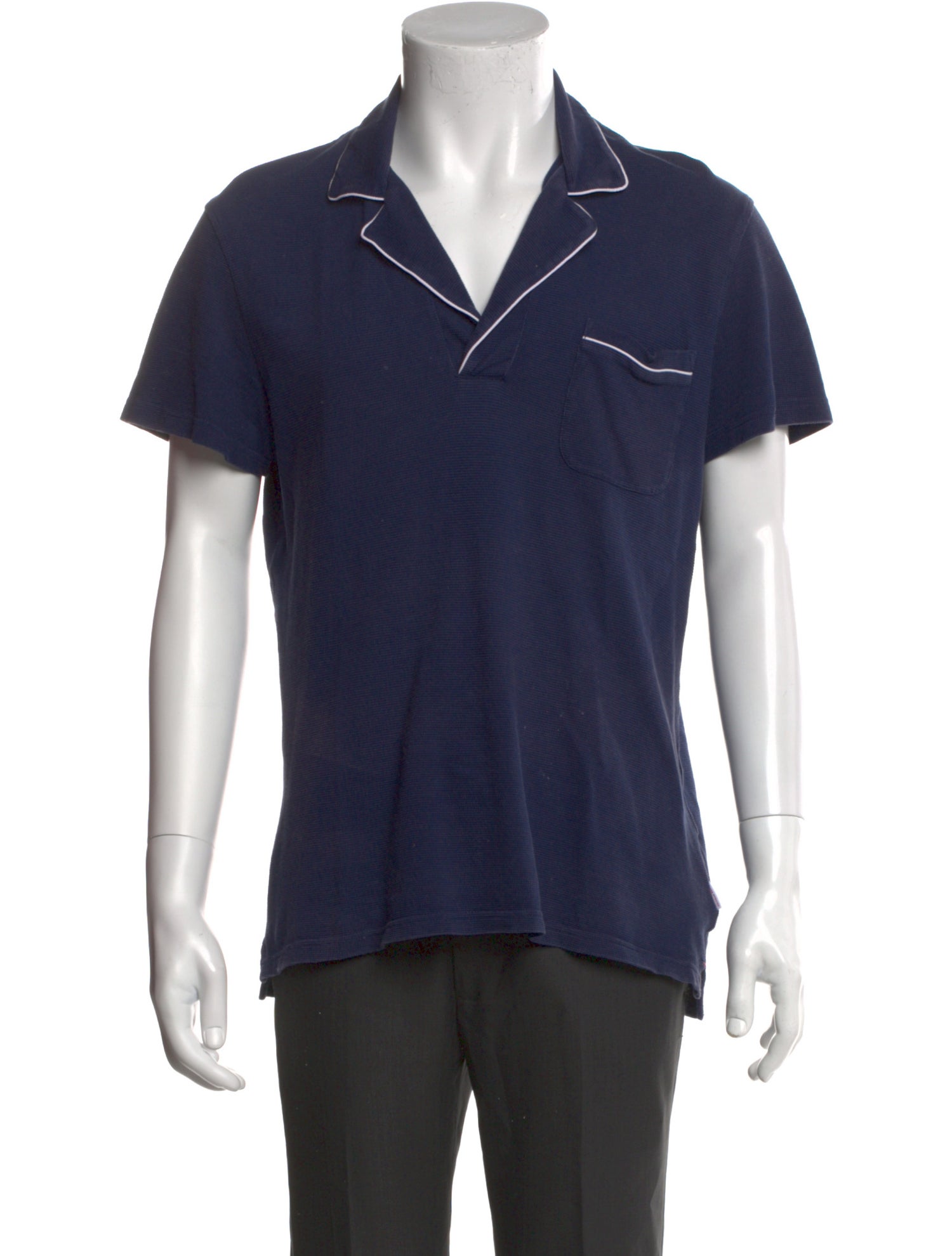 Orlebar Brown V-Neck Short Sleeve Henley