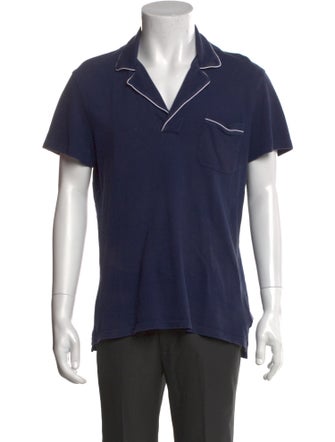 Orlebar Brown V-Neck Short Sleeve Henley