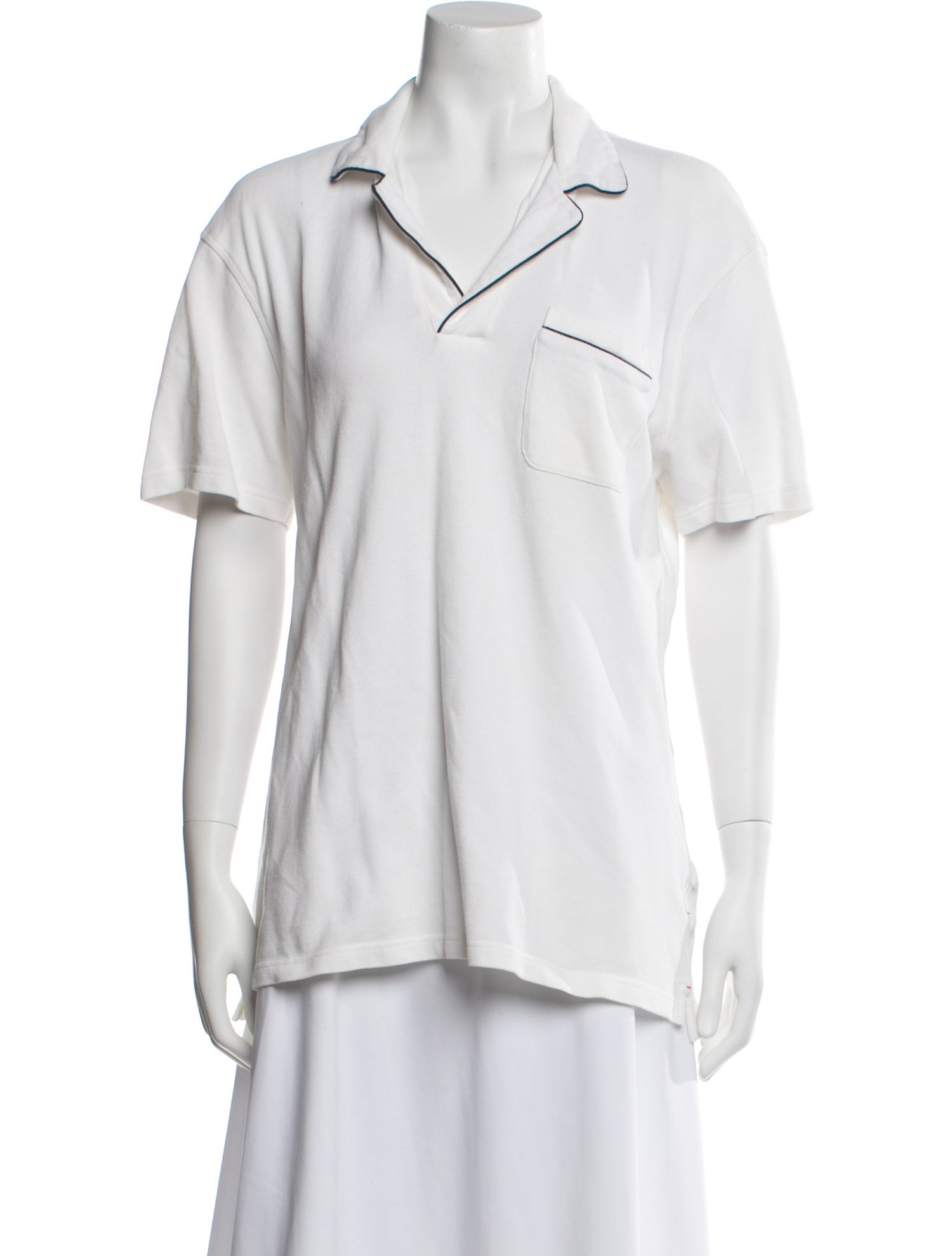 Orlebar Brown V-Neck Short Sleeve Polo