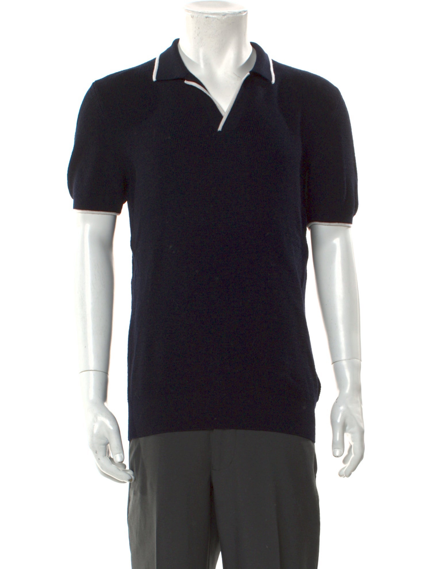 Orlebar Brown Merino Wool Collar Polo Sweater