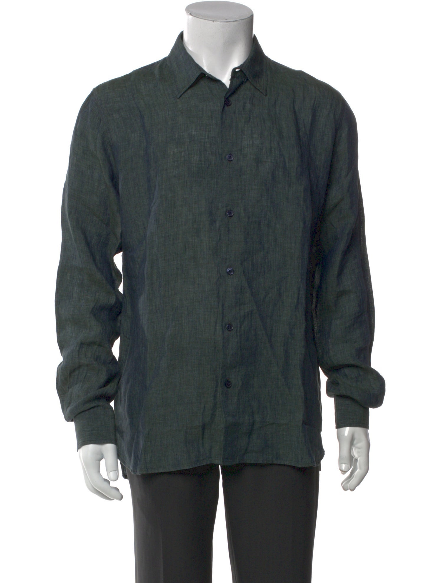 Orlebar Brown Linen Striped Dress Shirt