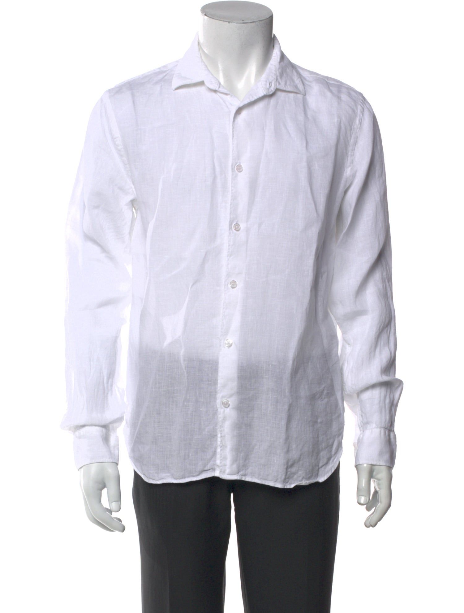 Orlebar Brown Linen Long Sleeve Dress Shirt