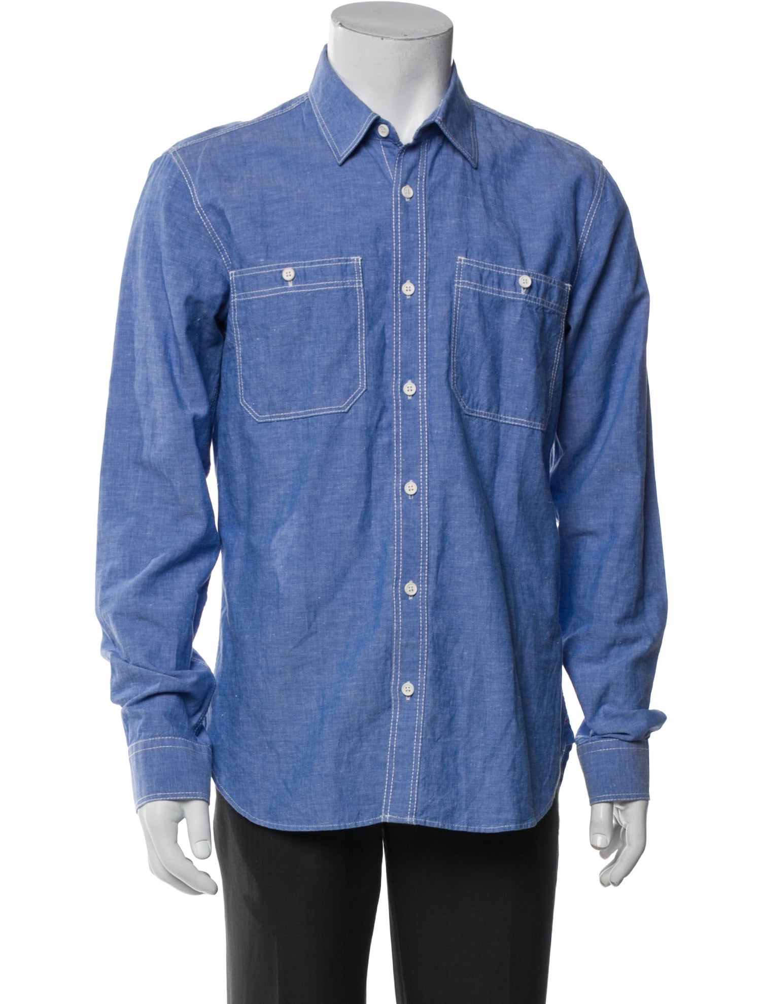 Orlebar Brown Long Sleeve Denim Shirt