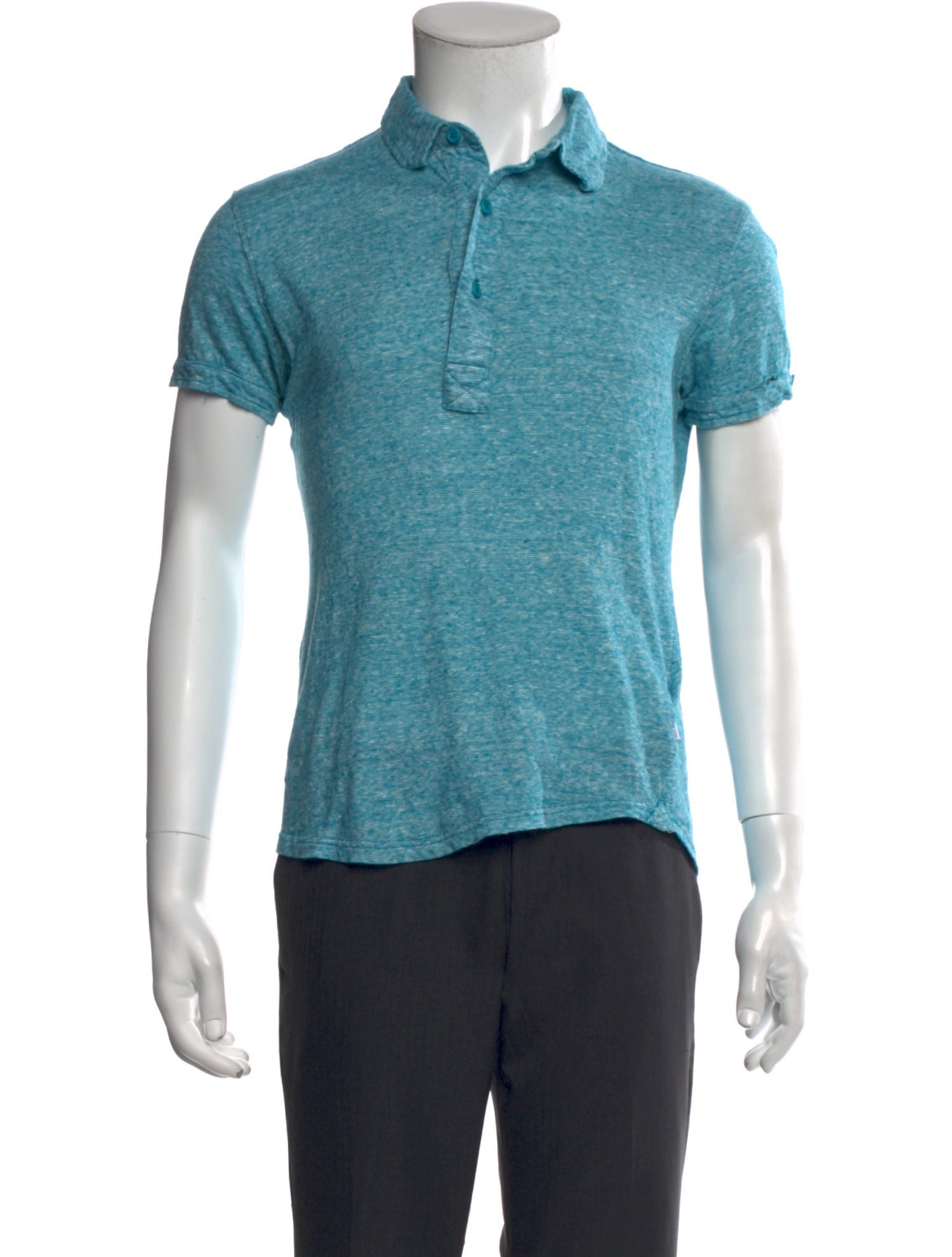 Orlebar Brown Linen V-Neck Polo Shirt