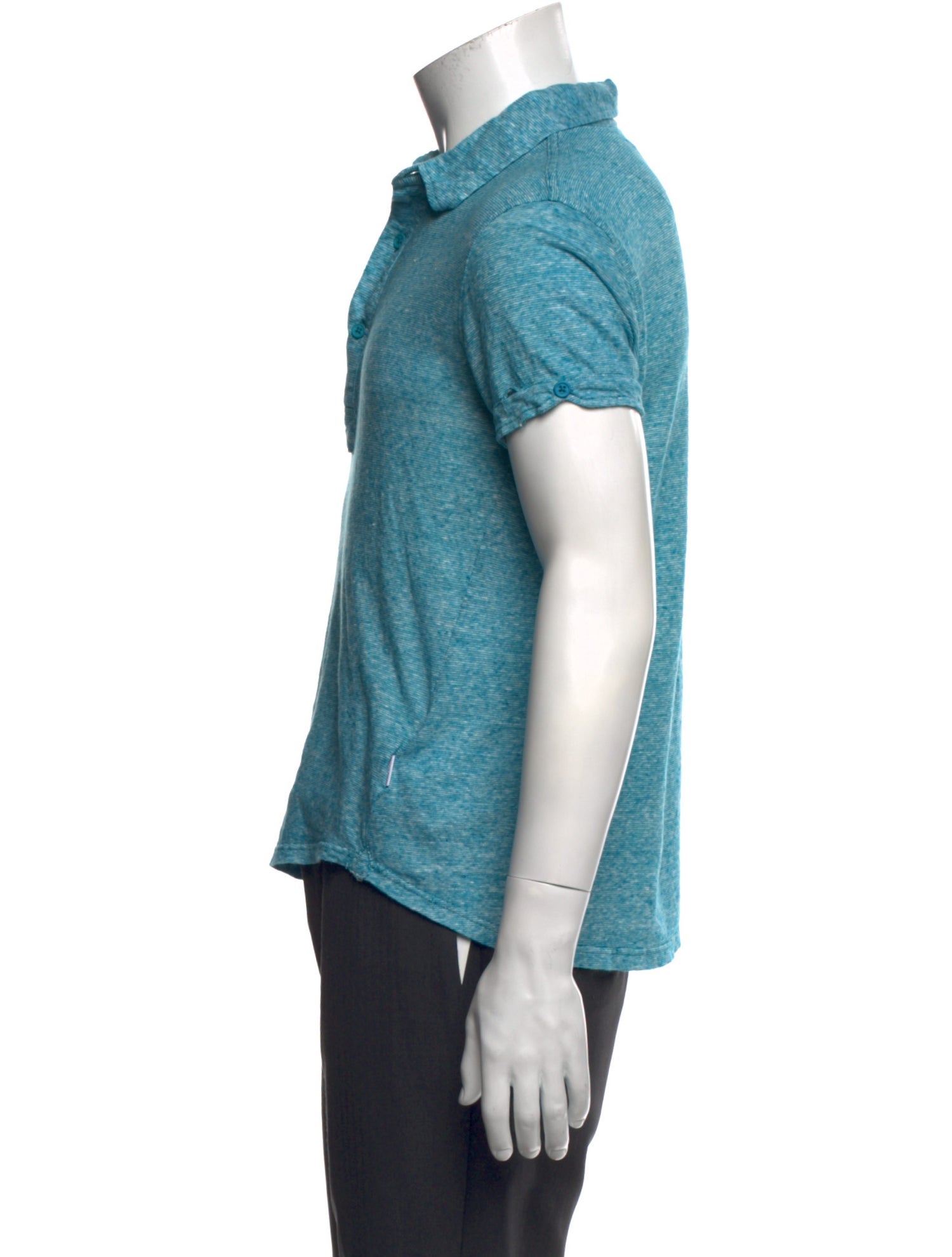 Orlebar Brown Linen V-Neck Polo Shirt