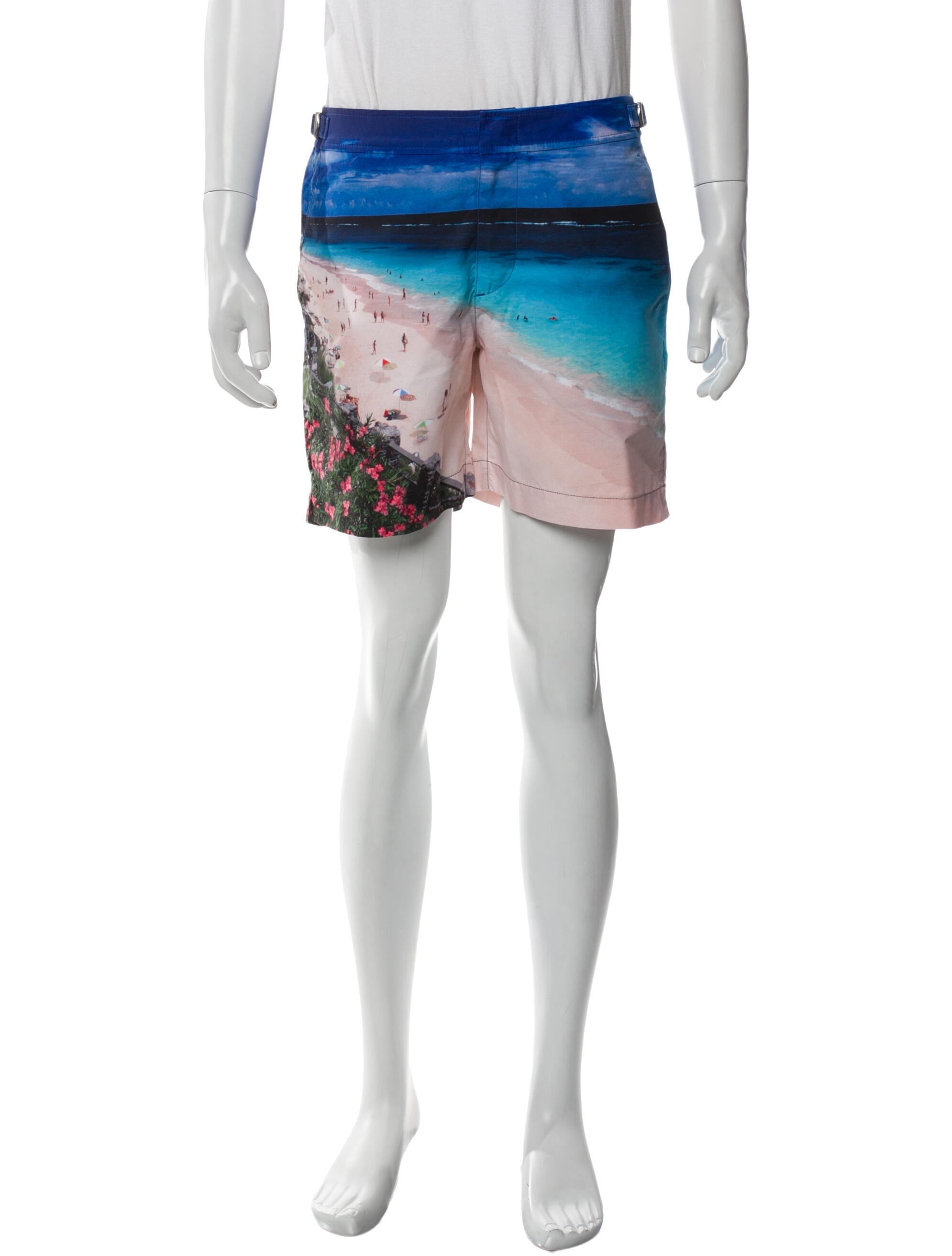 Orlebar Brown Graphic Print Swim Trunks w/ Tags