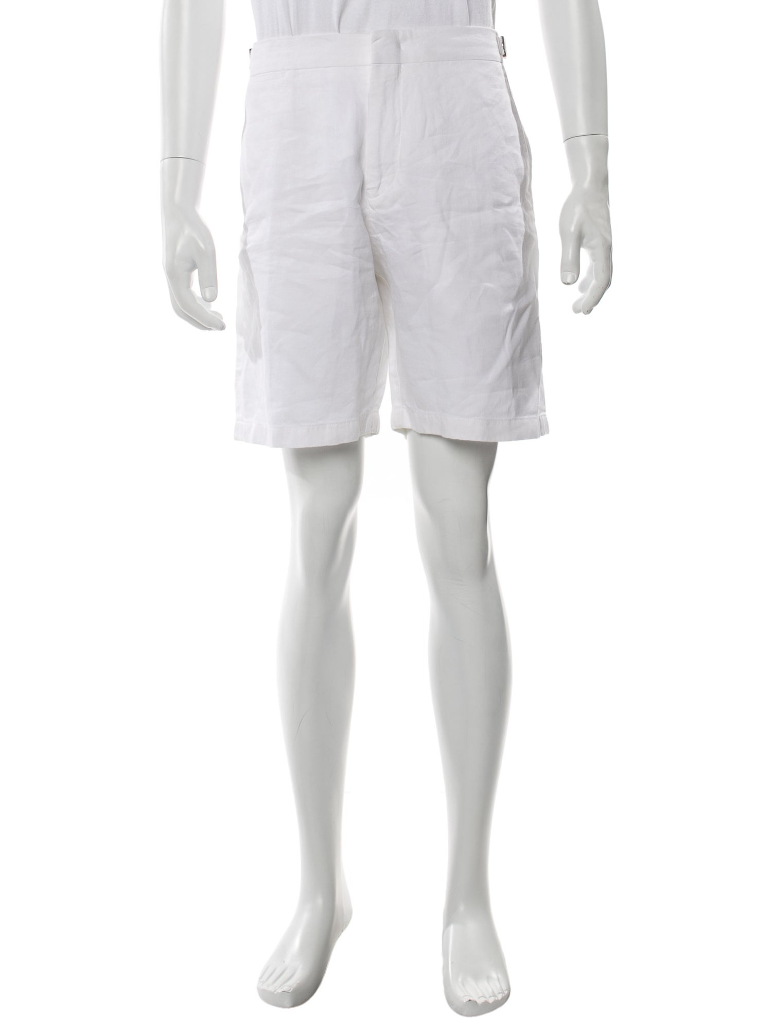 Orlebar Brown Linen Flat Front Shorts