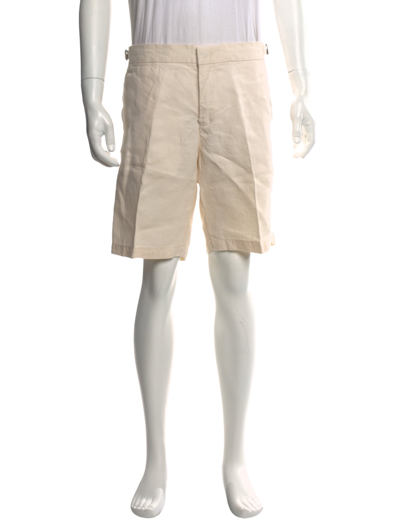 Orlebar Brown Linen Flat Front Shorts