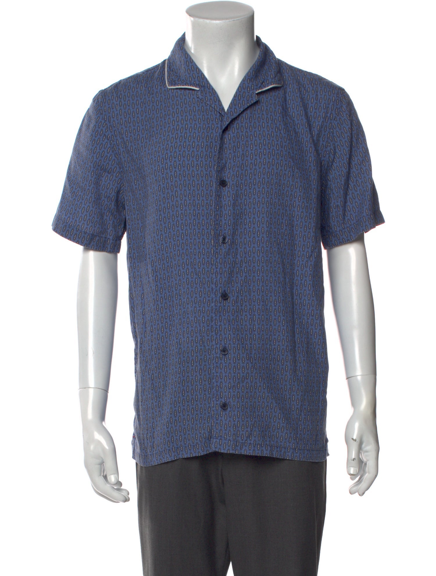 Orlebar Brown Polka Dot Print Short Sleeve Shirt