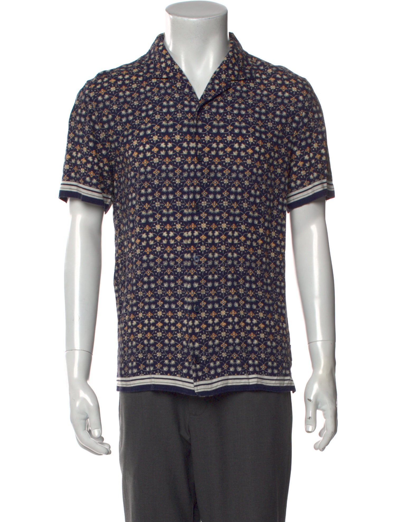 Orlebar Brown Floral Print Short Sleeve Shirt