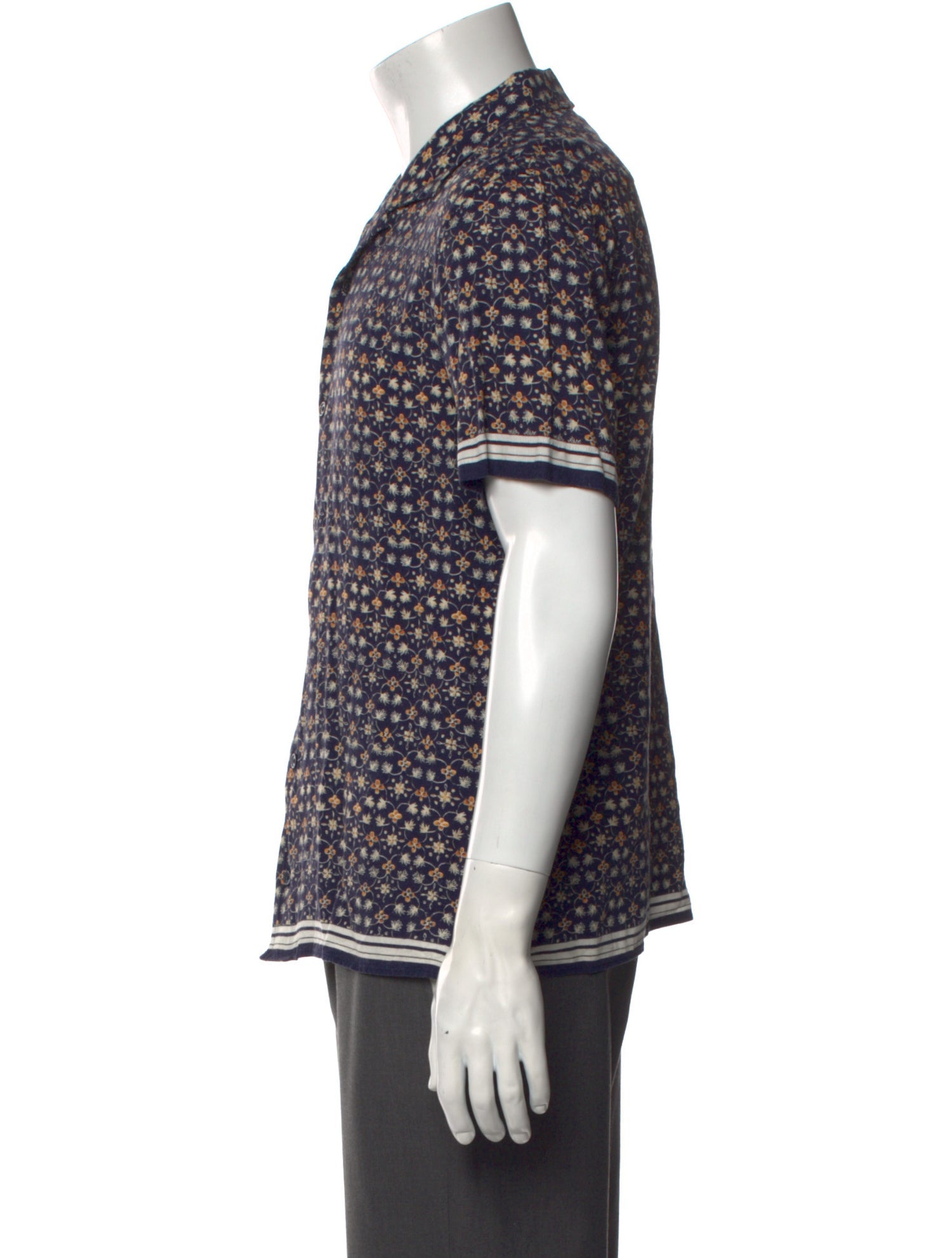 Orlebar Brown Floral Print Short Sleeve Shirt