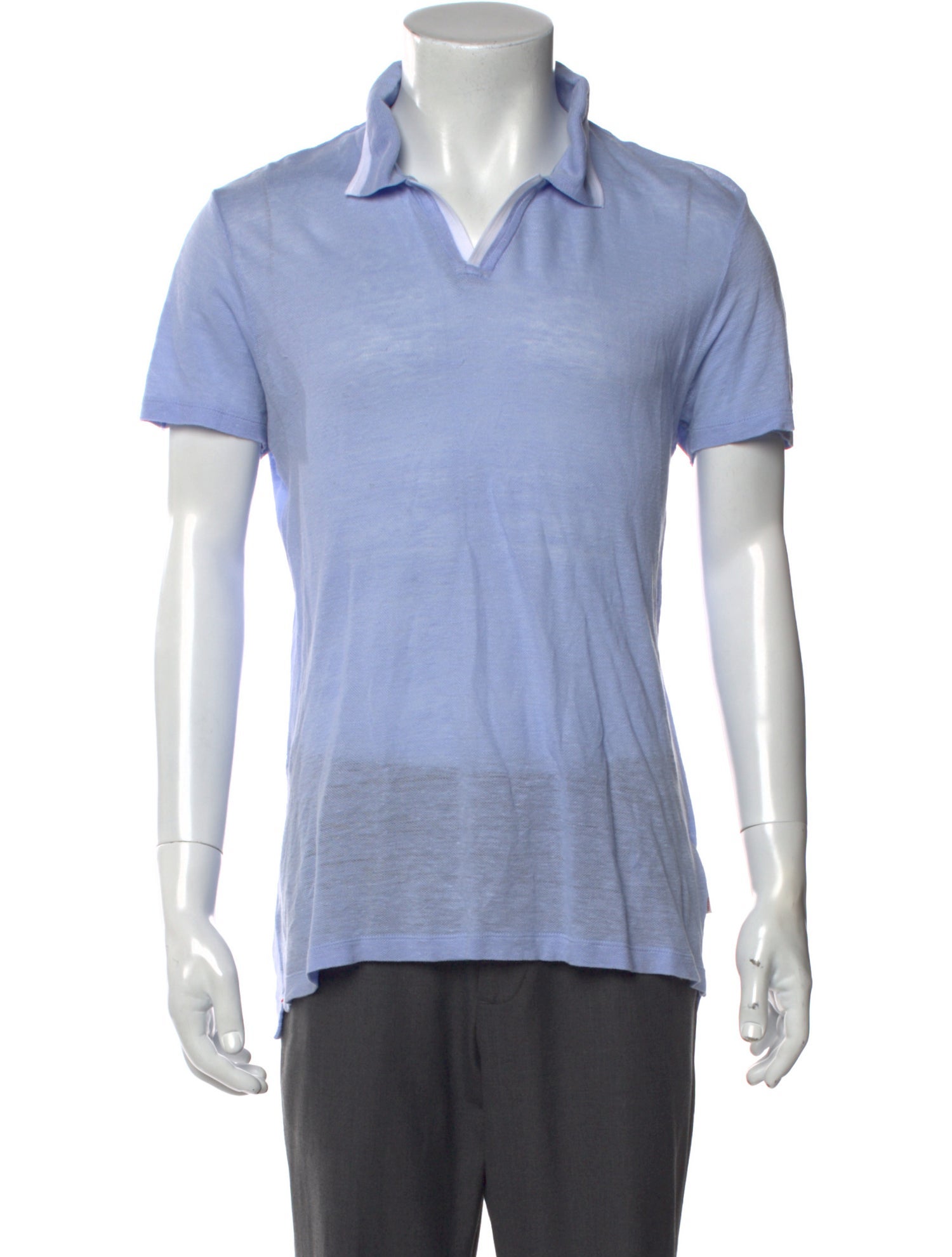 Orlebar Brown Linen V-Neck Polo Shirt