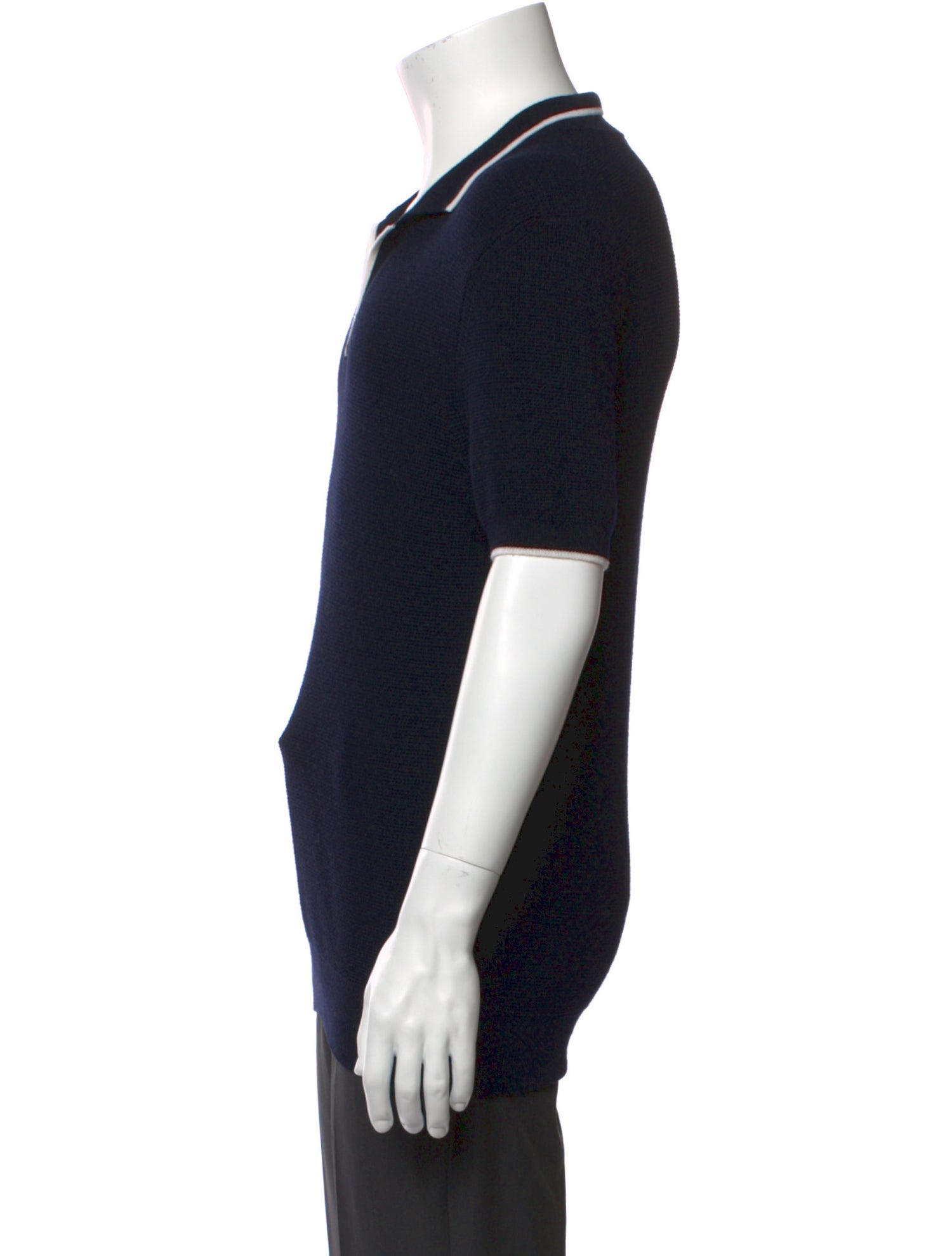 Orlebar Brown Merino Wool V-Neck Polo Shirt