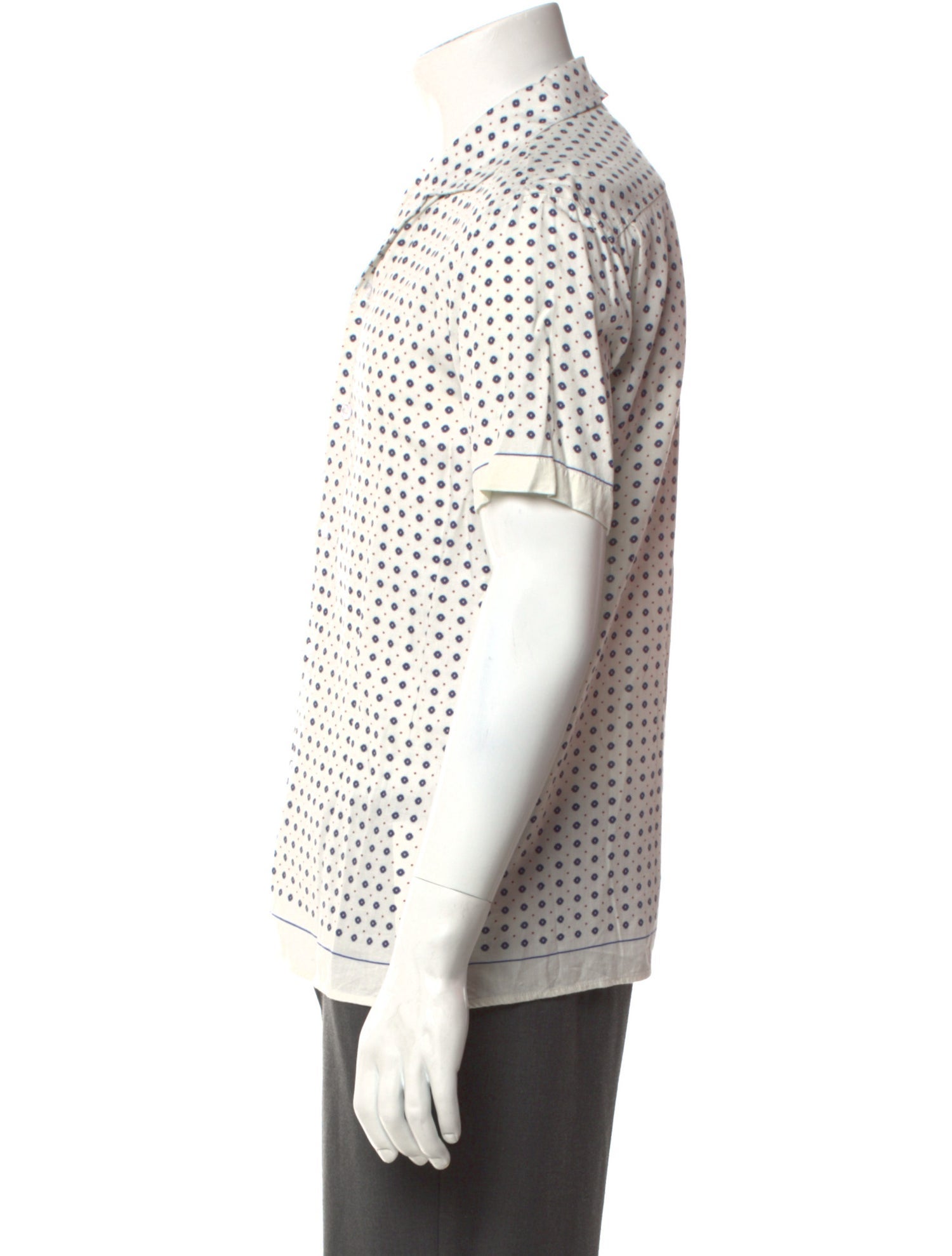 Orlebar Brown Polka Dot Print Short Sleeve Shirt