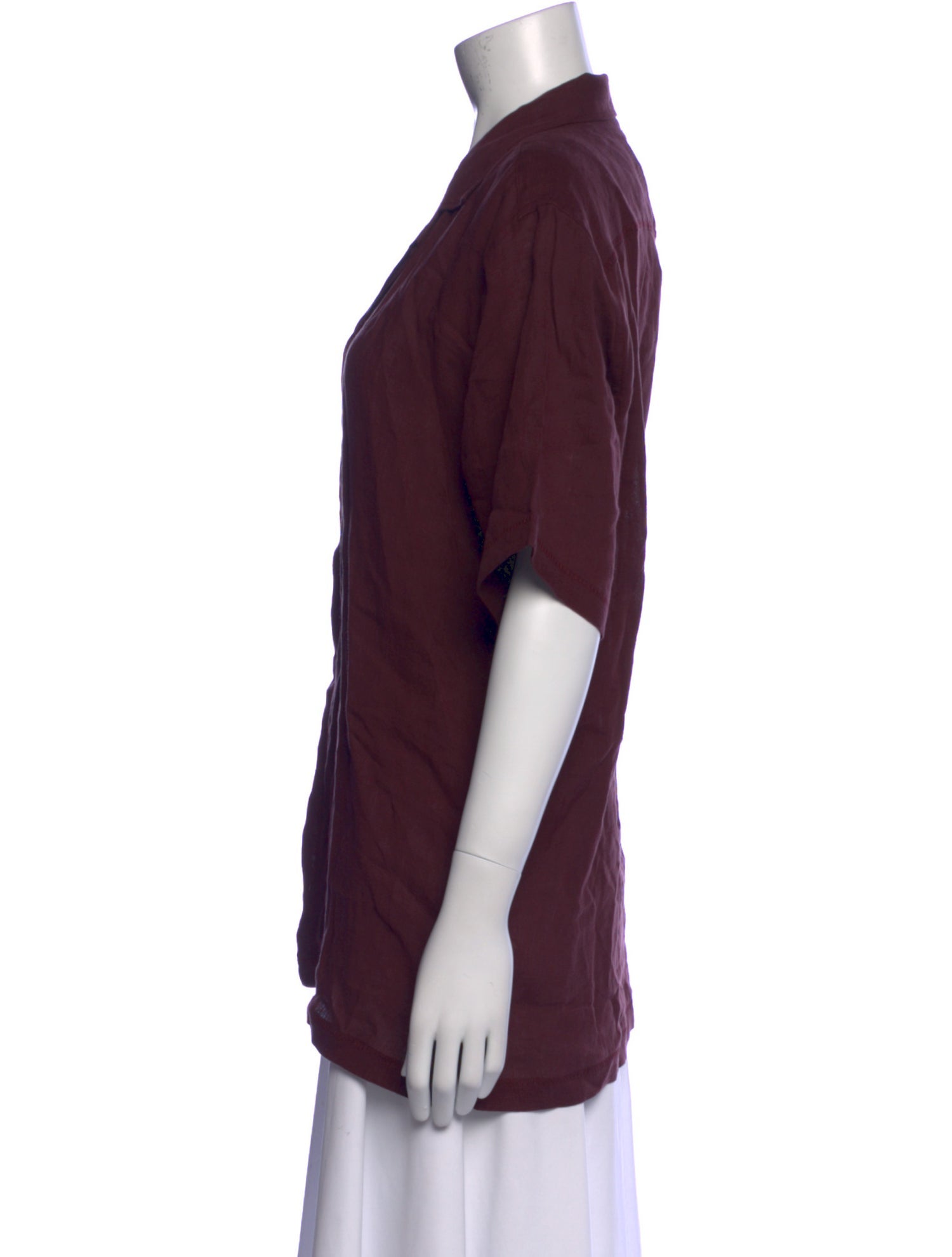 Orlebar Brown Linen Short Sleeve Button-Up Top w/ Tags