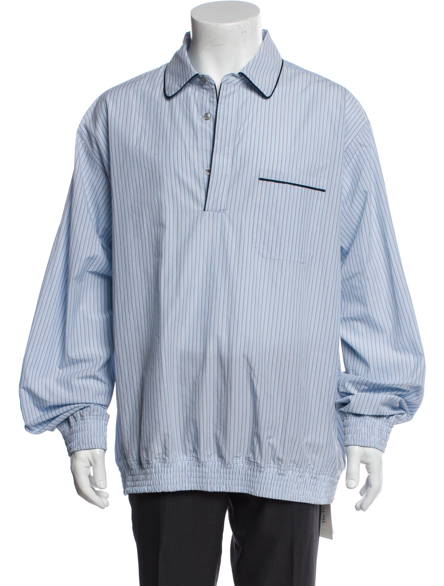 Orlebar Brown Striped Collar Polo Shirt