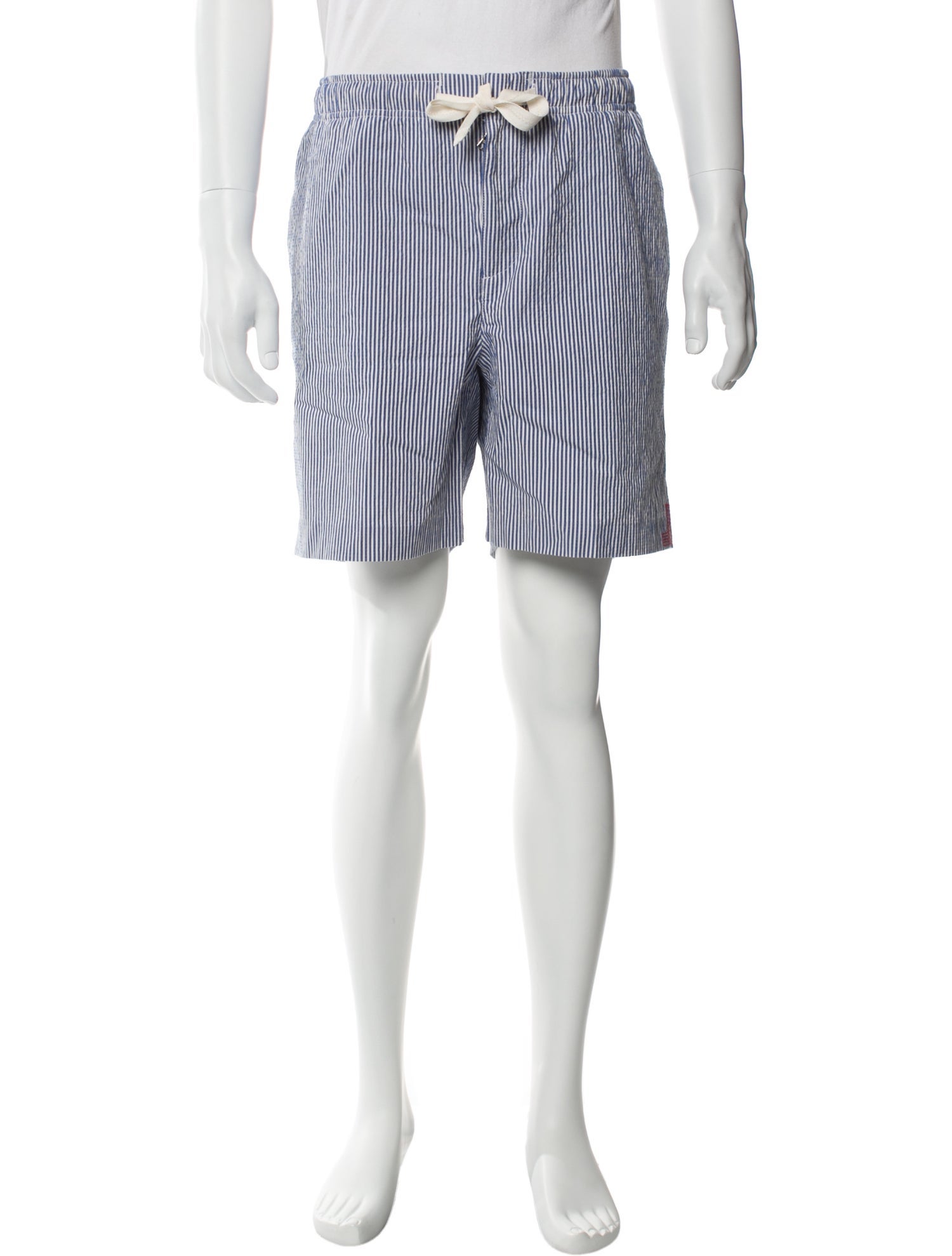 Orlebar Brown Striped Flat Front Shorts