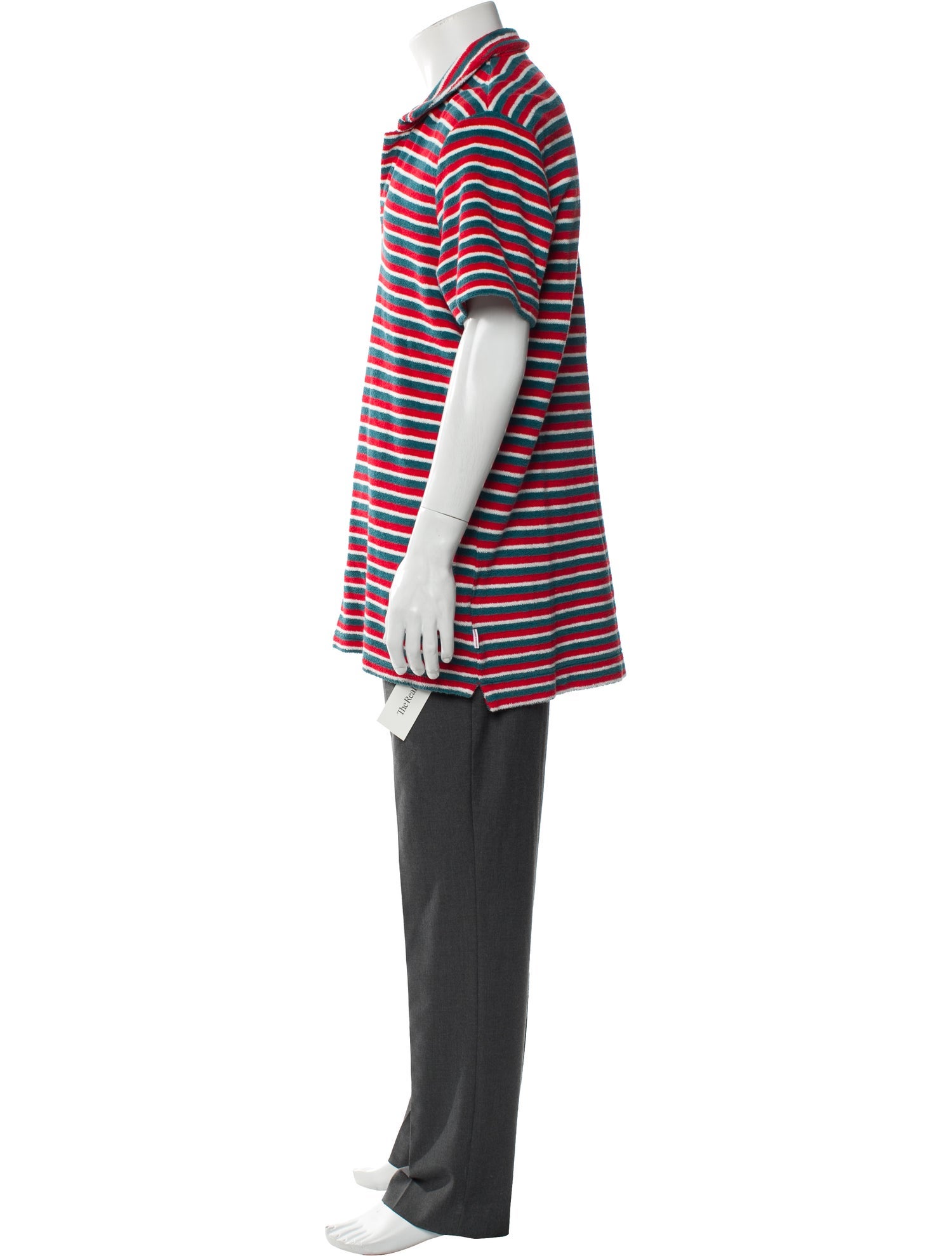 Orlebar Brown Striped Collar Polo Shirt