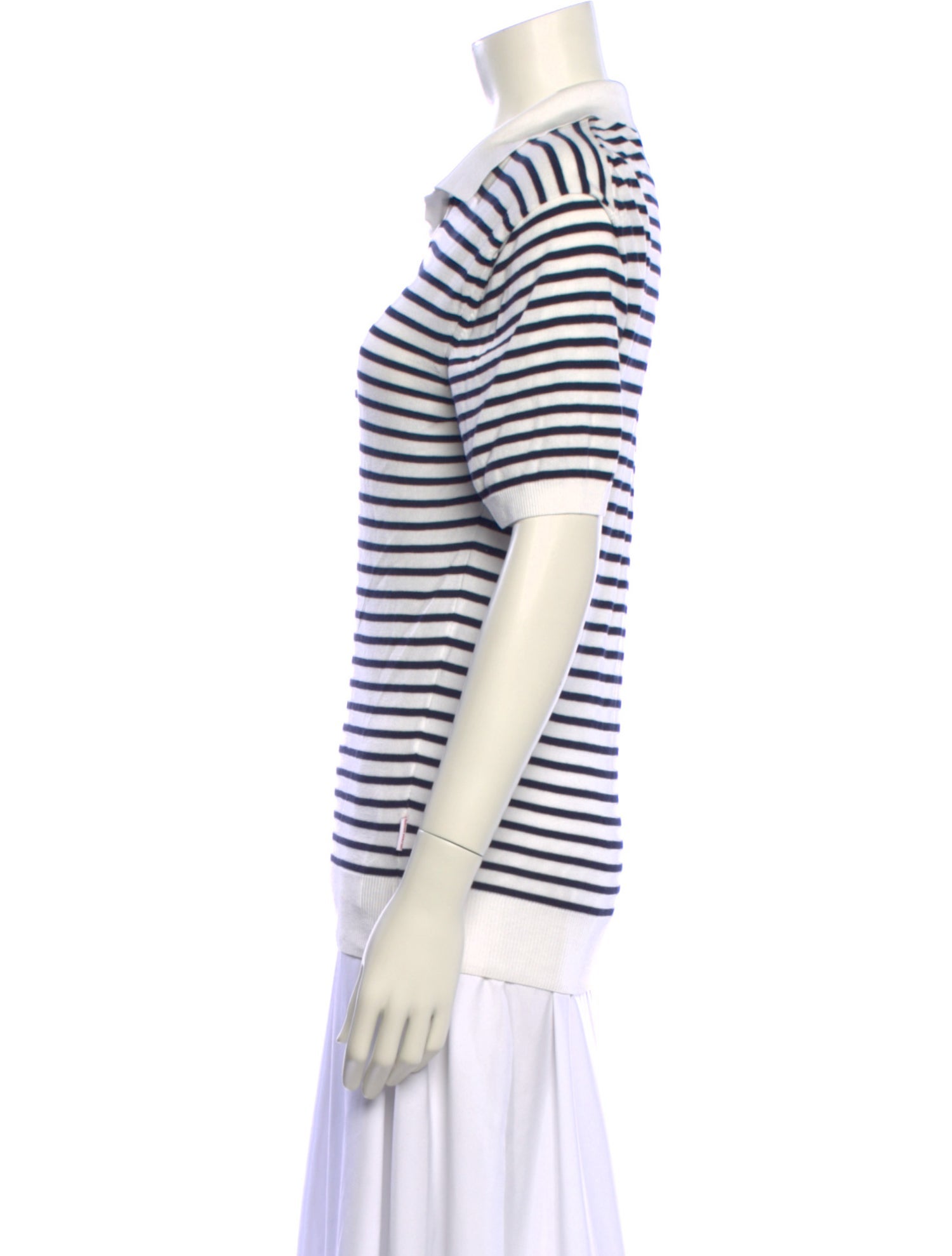 Orlebar Brown Striped Crew Neck Polo