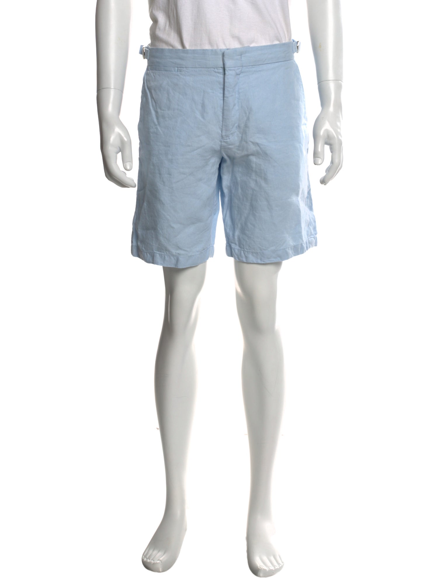 Orlebar Brown Linen Flat Front Shorts