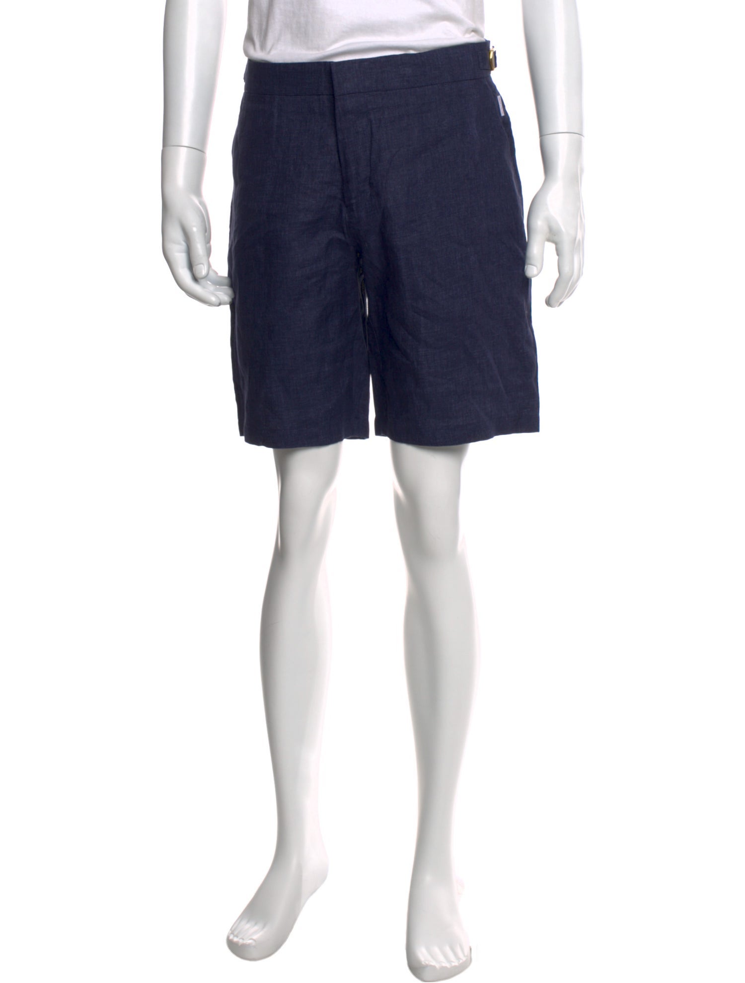 Orlebar Brown Linen Flat Front Shorts