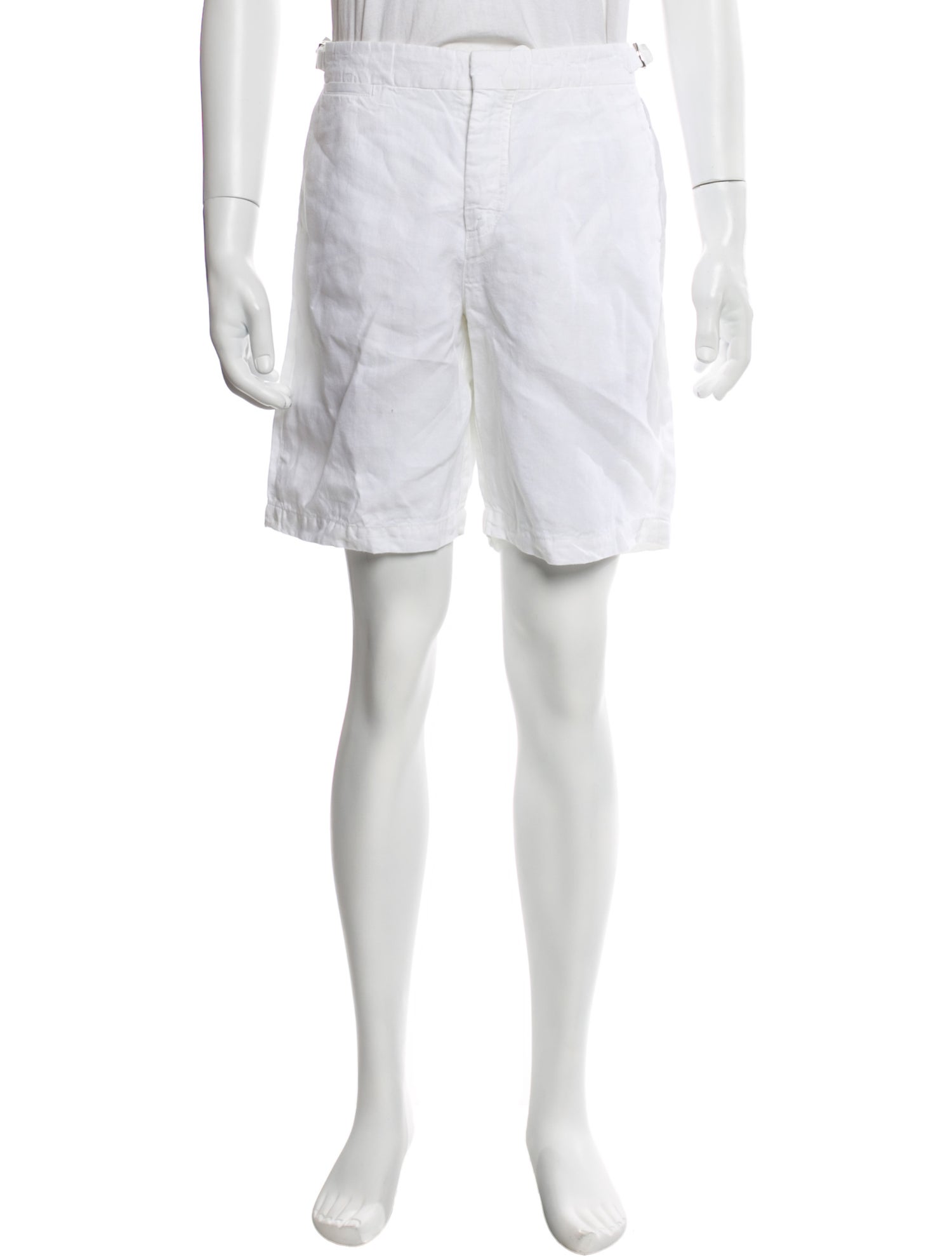 Orlebar Brown Linen Flat Front Shorts