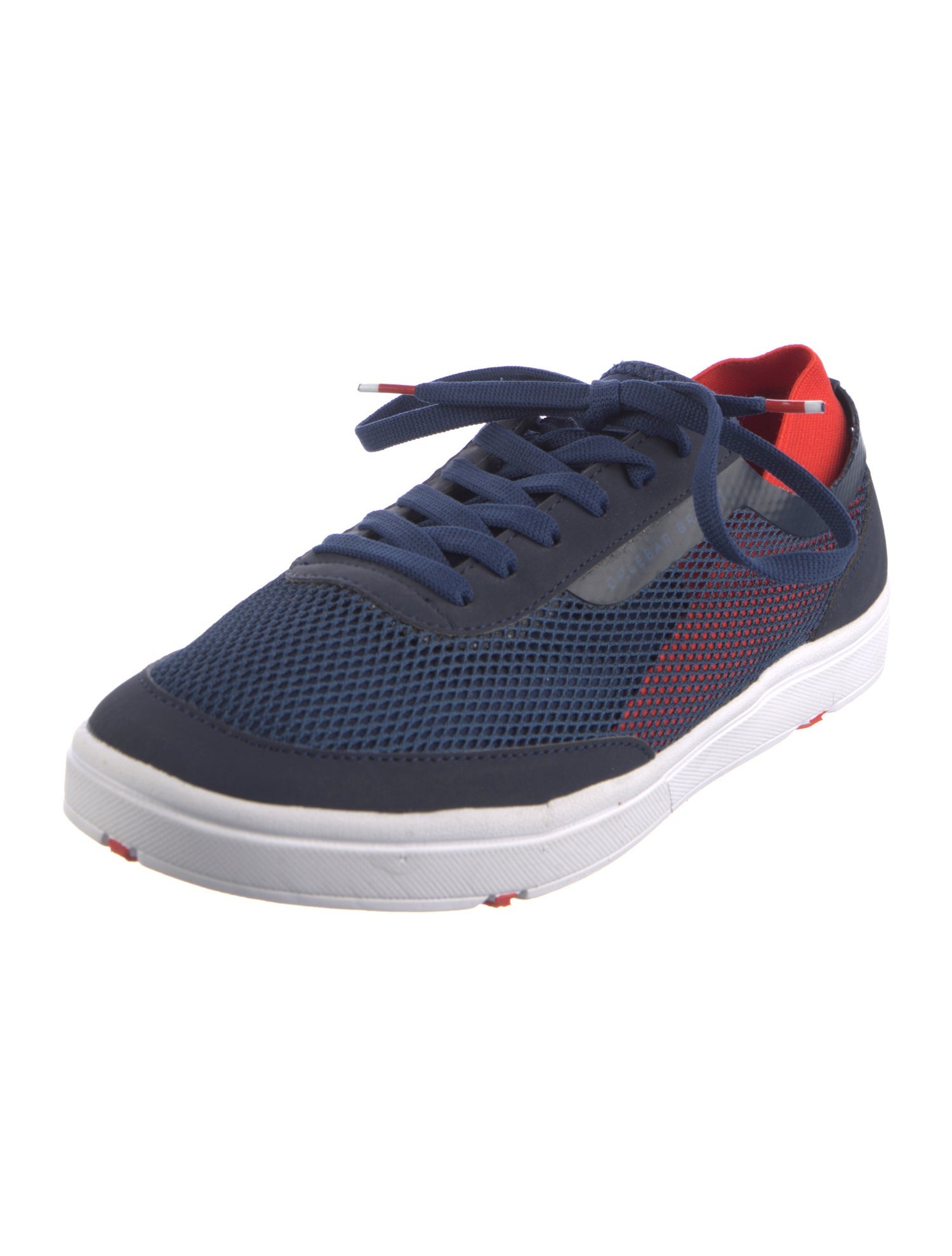 Orlebar Brown Mesh Colorblock Pattern Sneakers