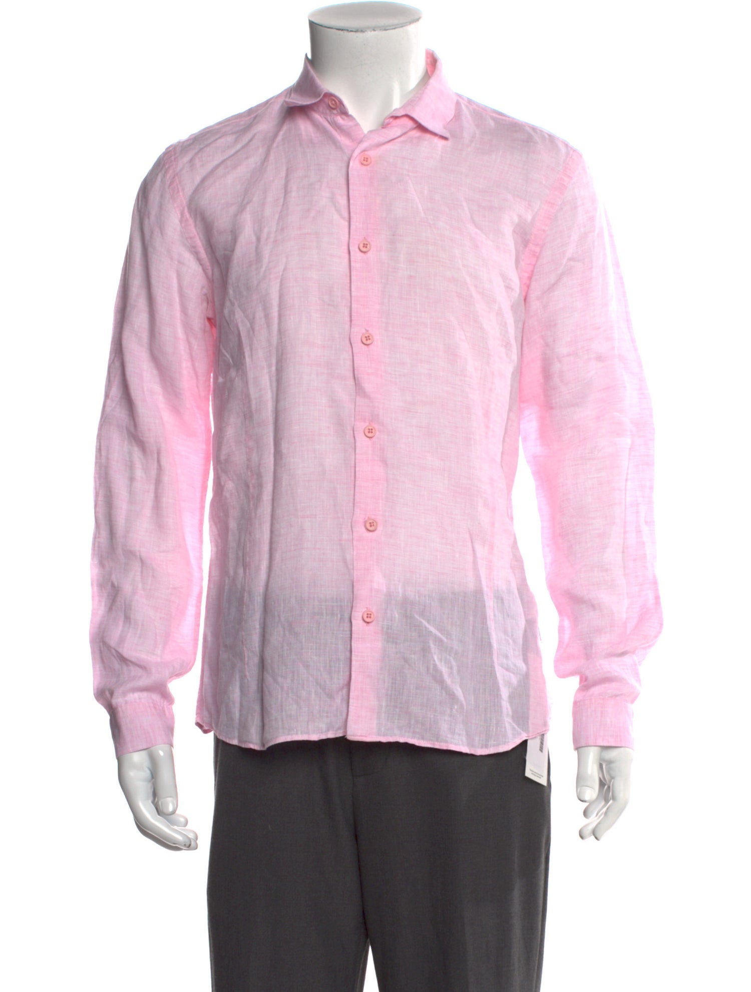 Orlebar Brown Linen Long Sleeve Dress Shirt