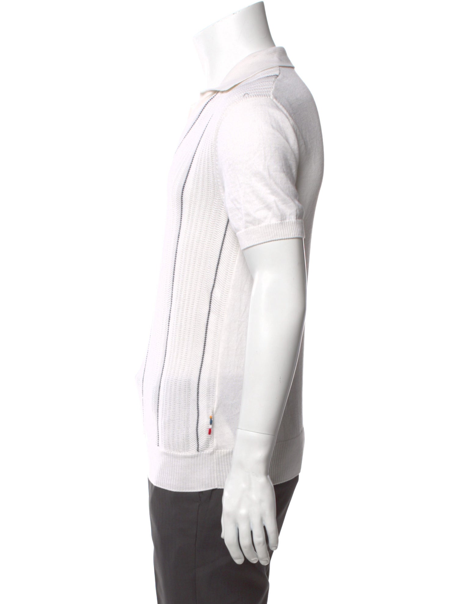 Orlebar Brown Silk Striped Cardigan