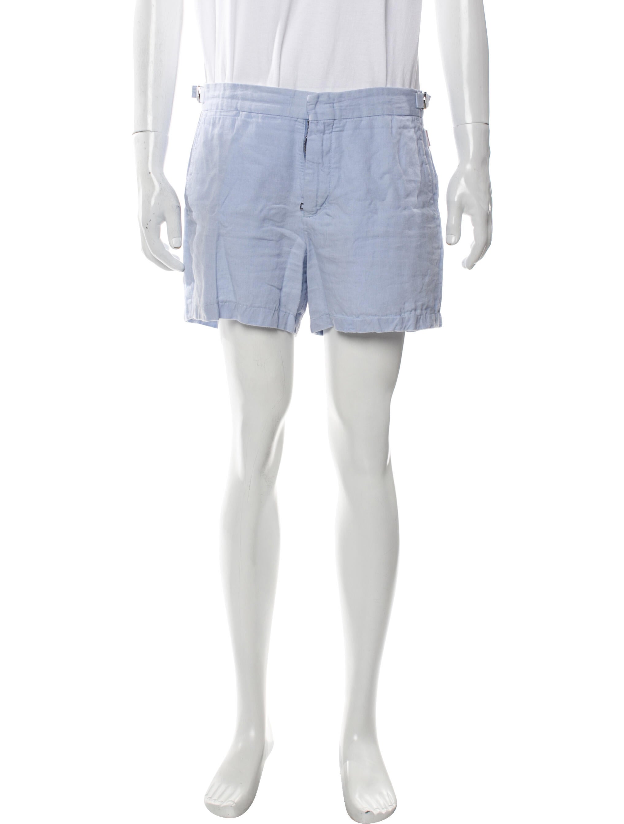 Orlebar Brown Linen Flat Front Shorts