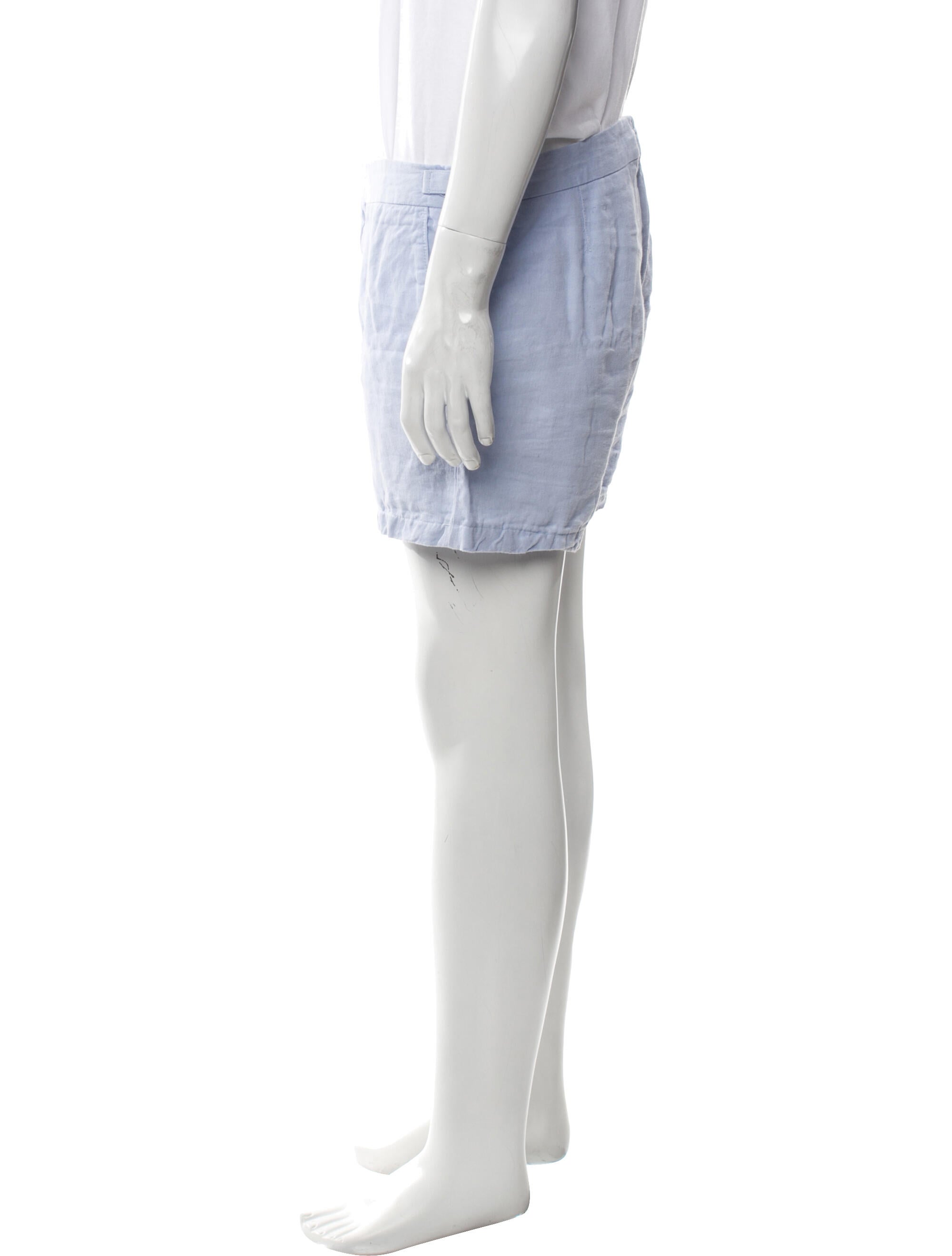 Orlebar Brown Linen Flat Front Shorts