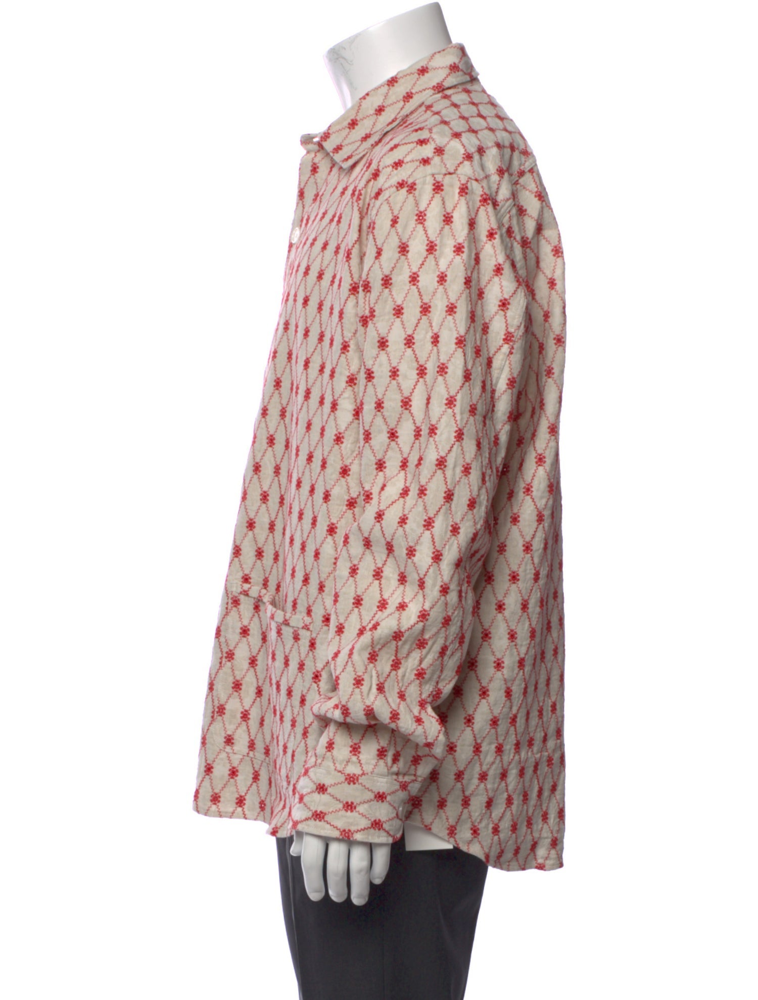 Orlebar Brown Plaid Print Long Sleeve Shirt