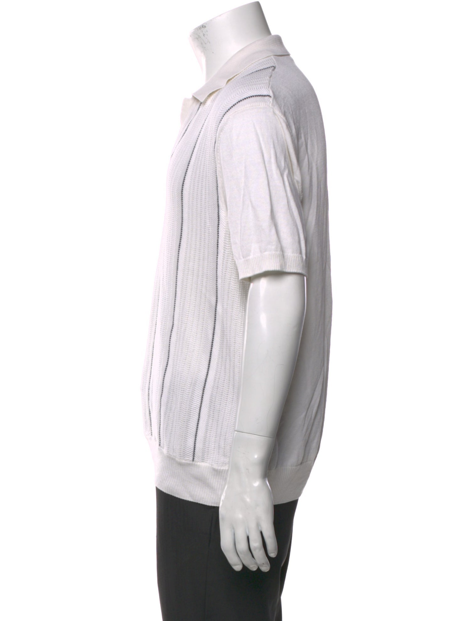 Orlebar Brown Silk Graphic Print Polo Sweater