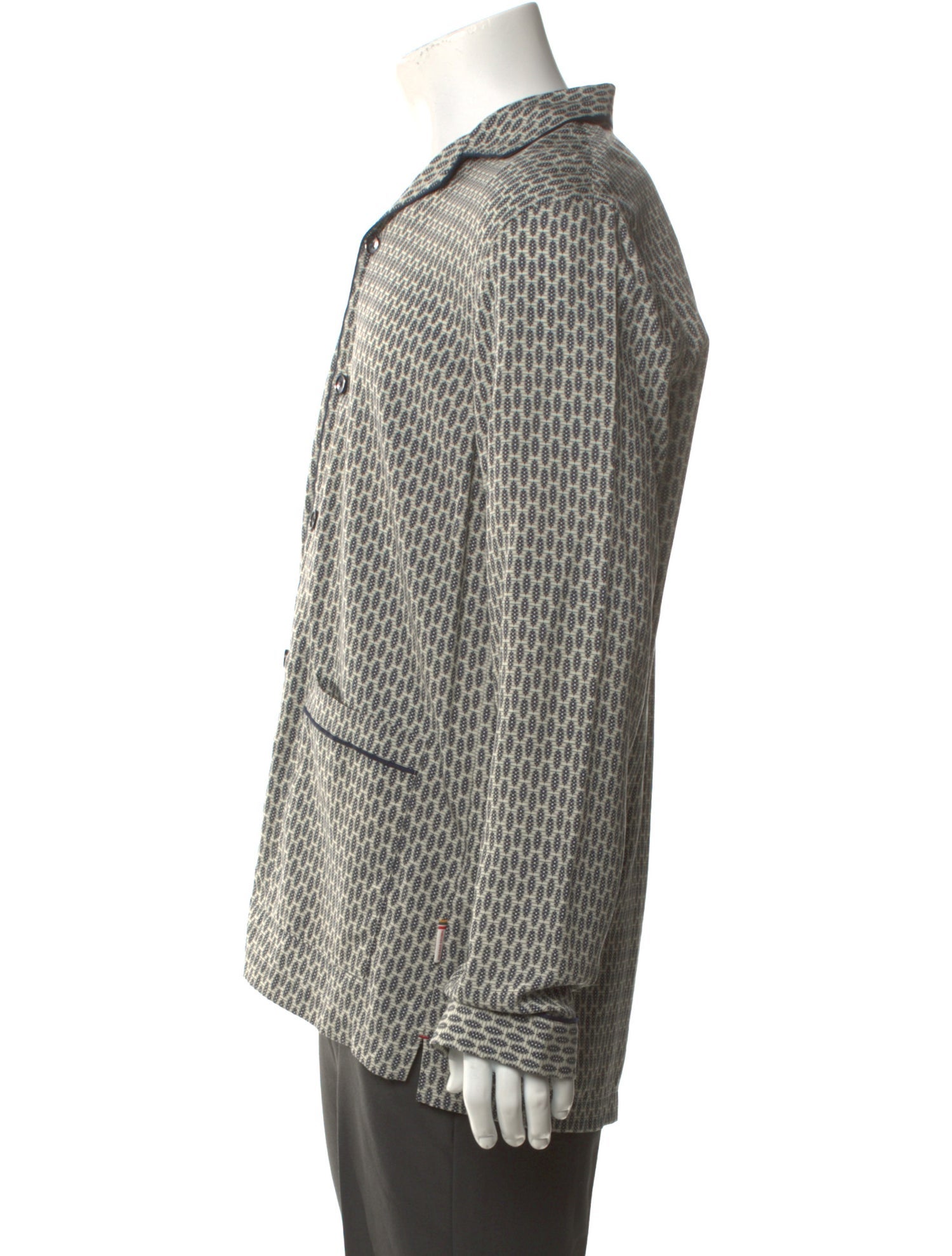 Orlebar Brown Patterned Long Sleeve Shirt