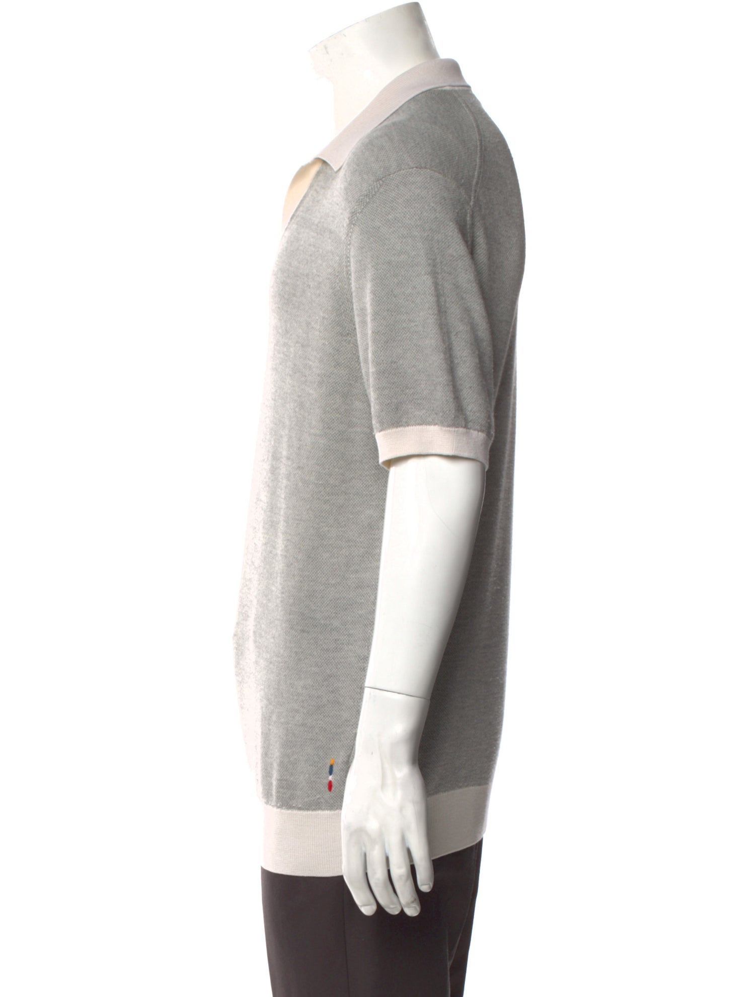 Orlebar Brown Wool Collar Polo Sweater