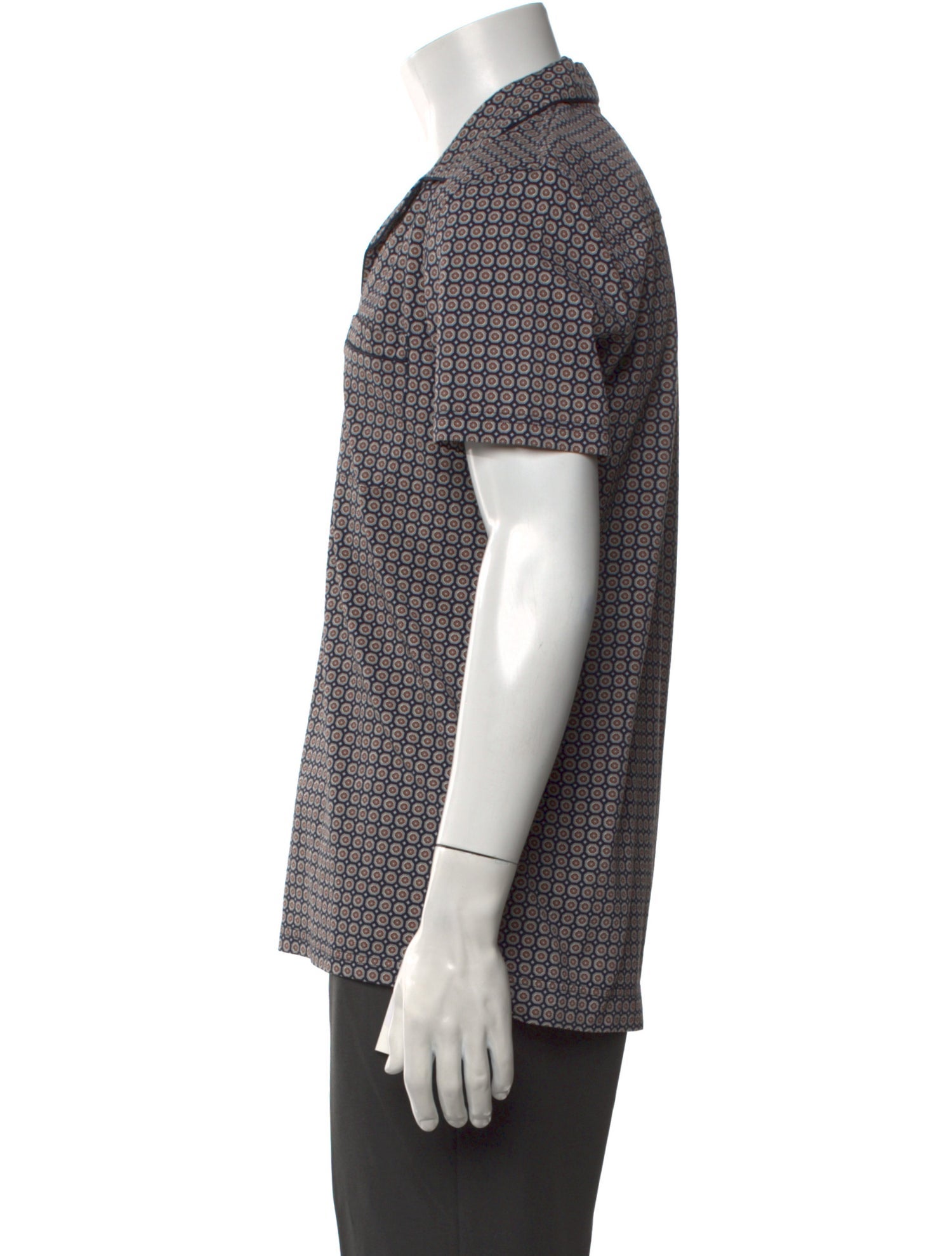 Orlebar Brown Patterned Collar Polo Shirt