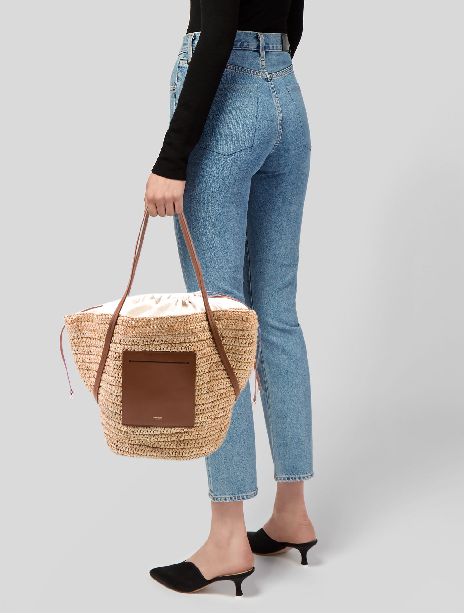 Oroton Raffia Shoulder Bag