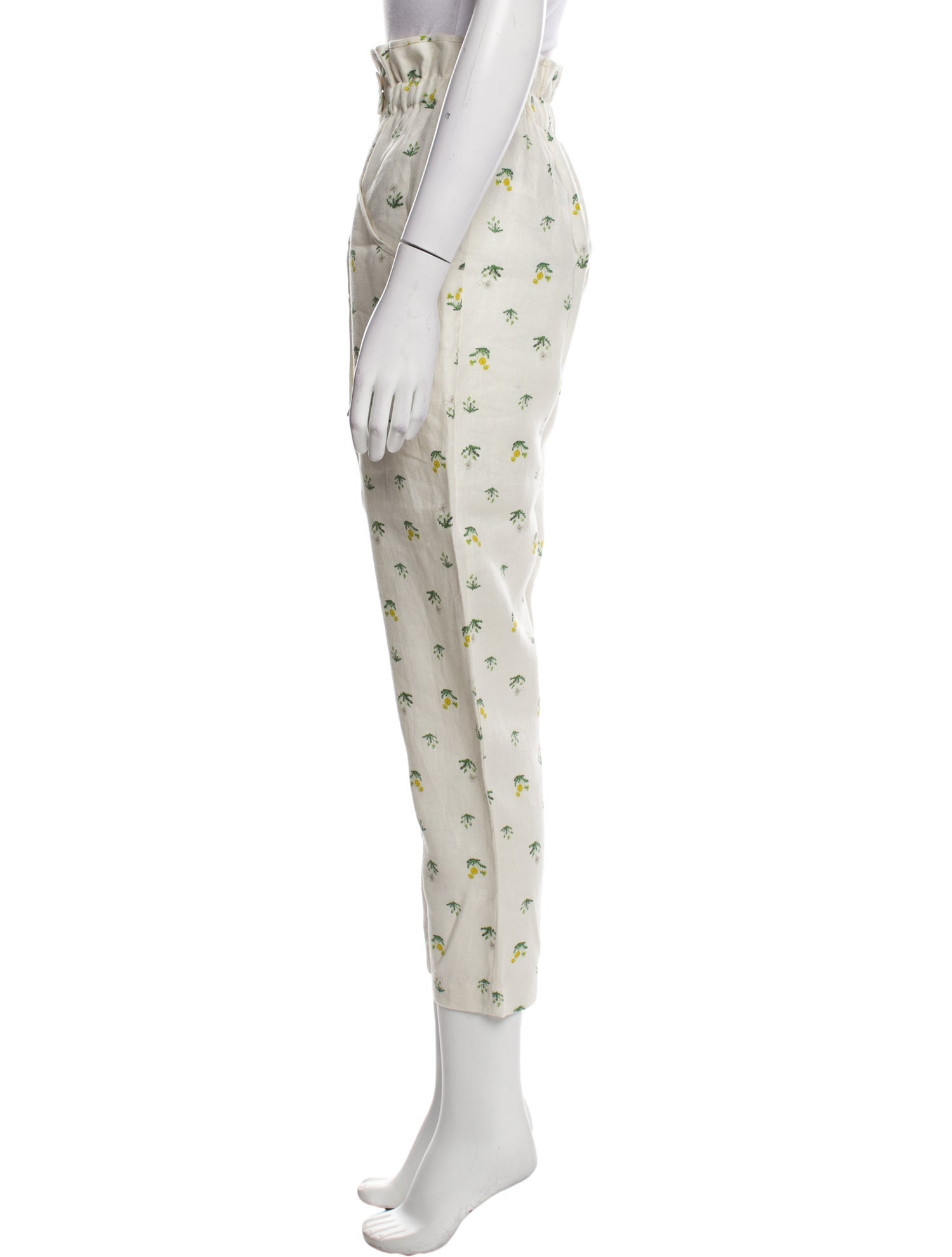 Oroton Linen Straight Leg Pants