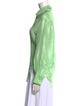 Oroton Silk Long Sleeve Button-Up Top