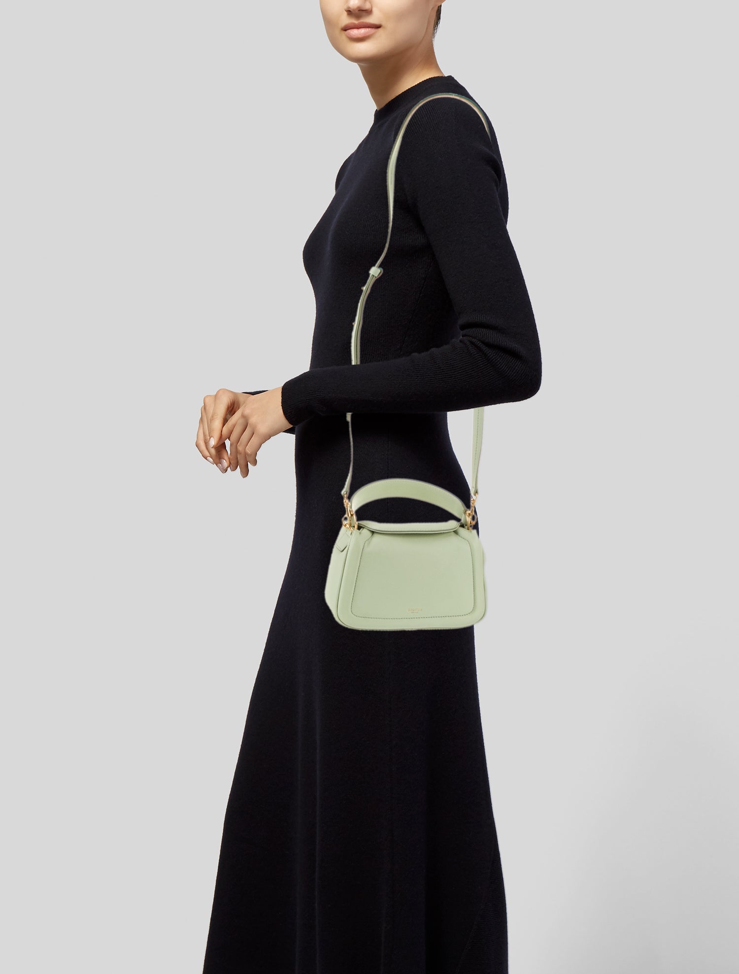 Oroton Leather Top Handle Bag