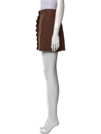 Oroton Linen Mini Skirt