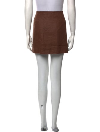 Oroton Linen Mini Skirt