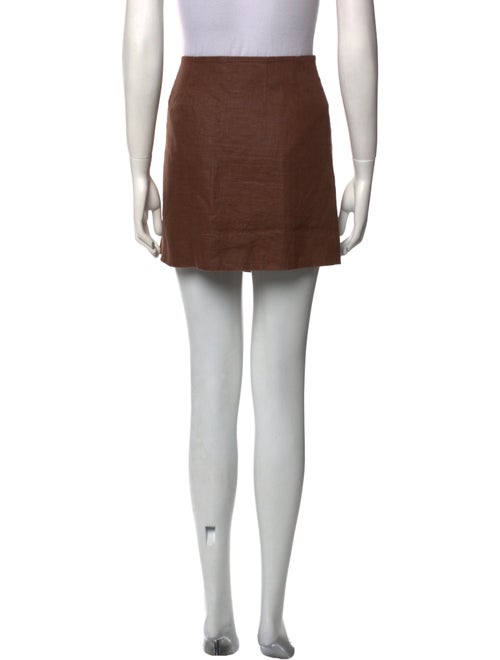 Oroton Linen Mini Skirt