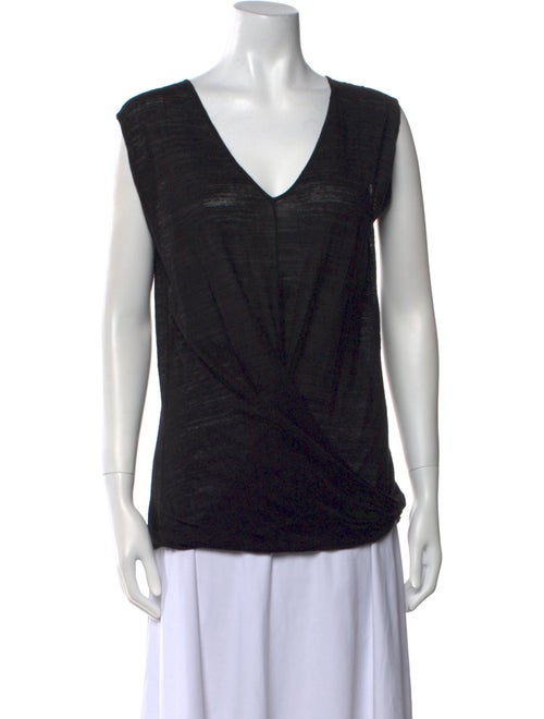 Oroton V-Neck Sleeveless Top